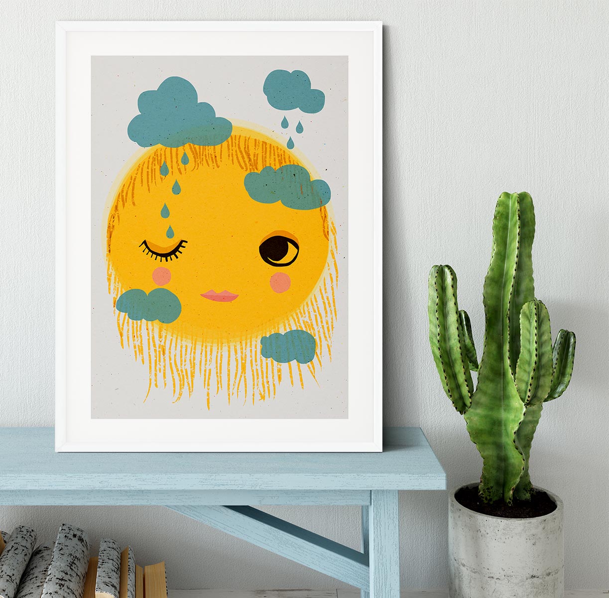 Sun And Rain Framed Print - 1x - 5