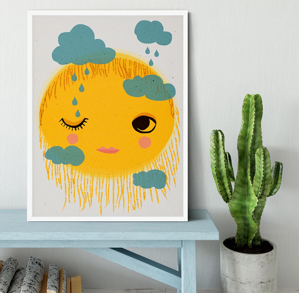 Sun And Rain Framed Print - 1x -6