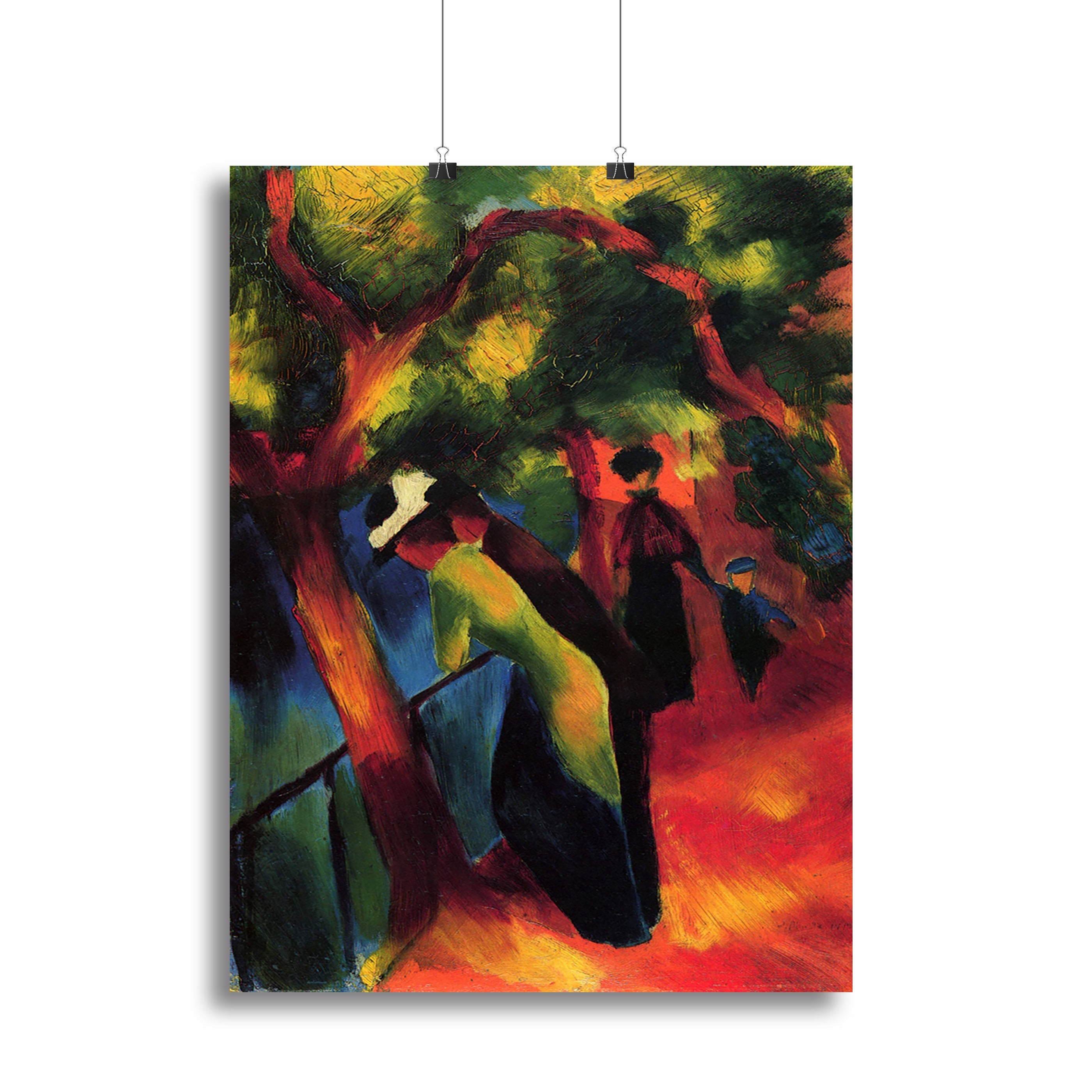 Sunny way by August Macke Poster - Unframed
