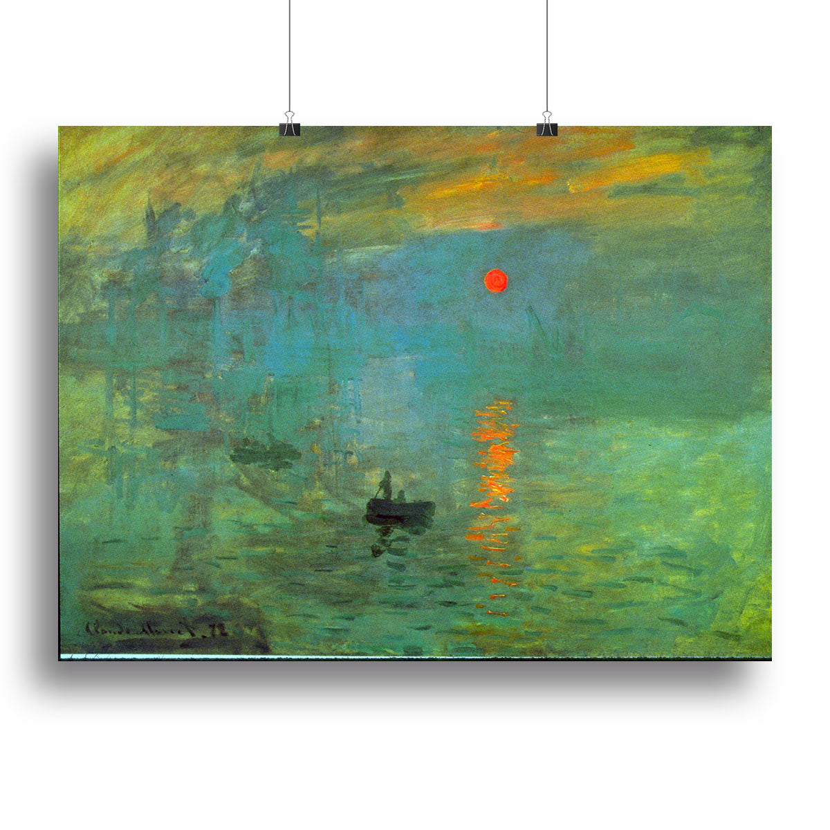 Sunrise by Monet Poster - Unframed