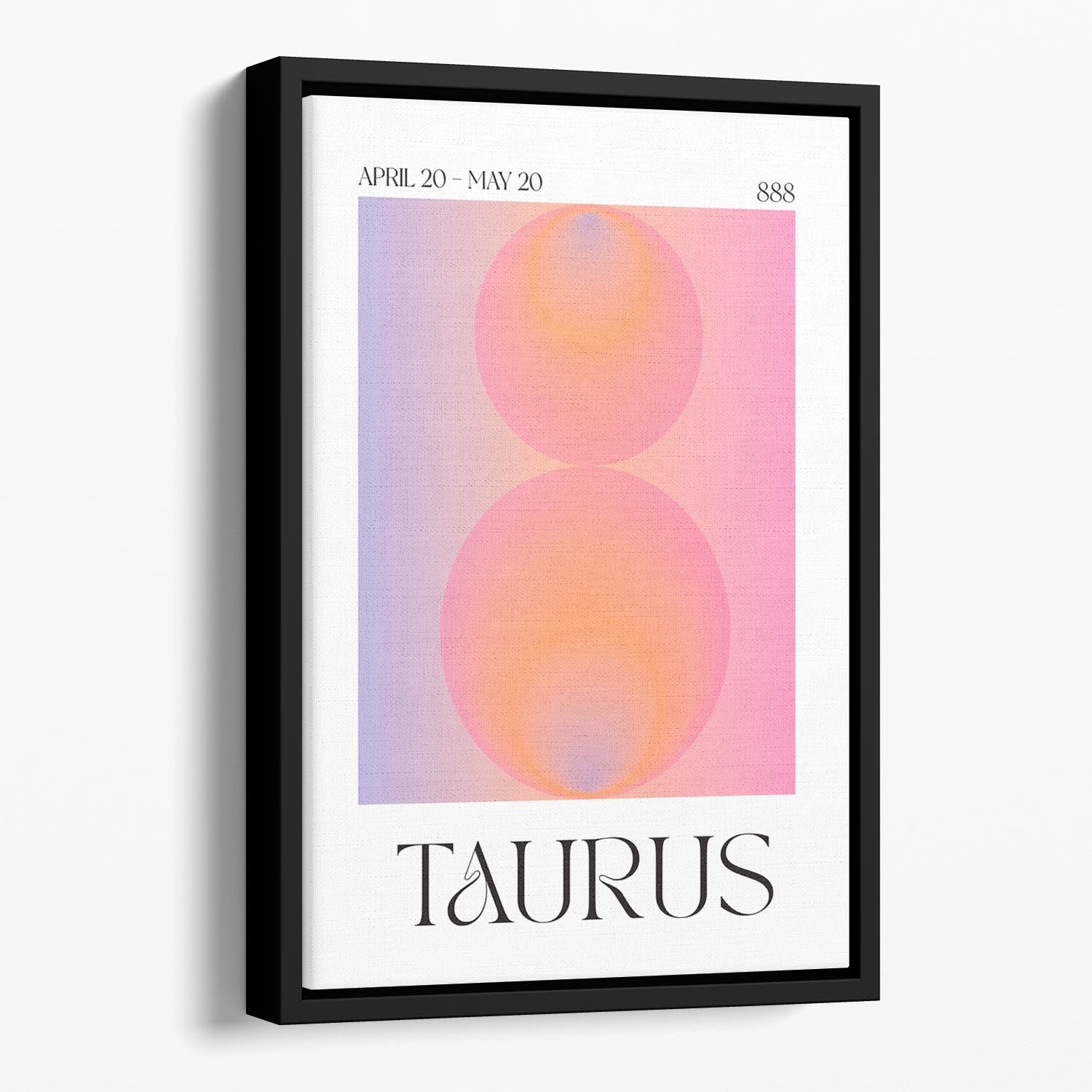 Taurus Zodiac Resilience Poster Floating Framed Canvas - Canvas Art Rocks - 1