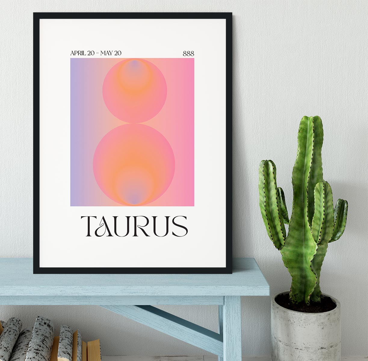 Taurus Zodiac Resilience Poster Framed Print - Canvas Art Rocks - 1