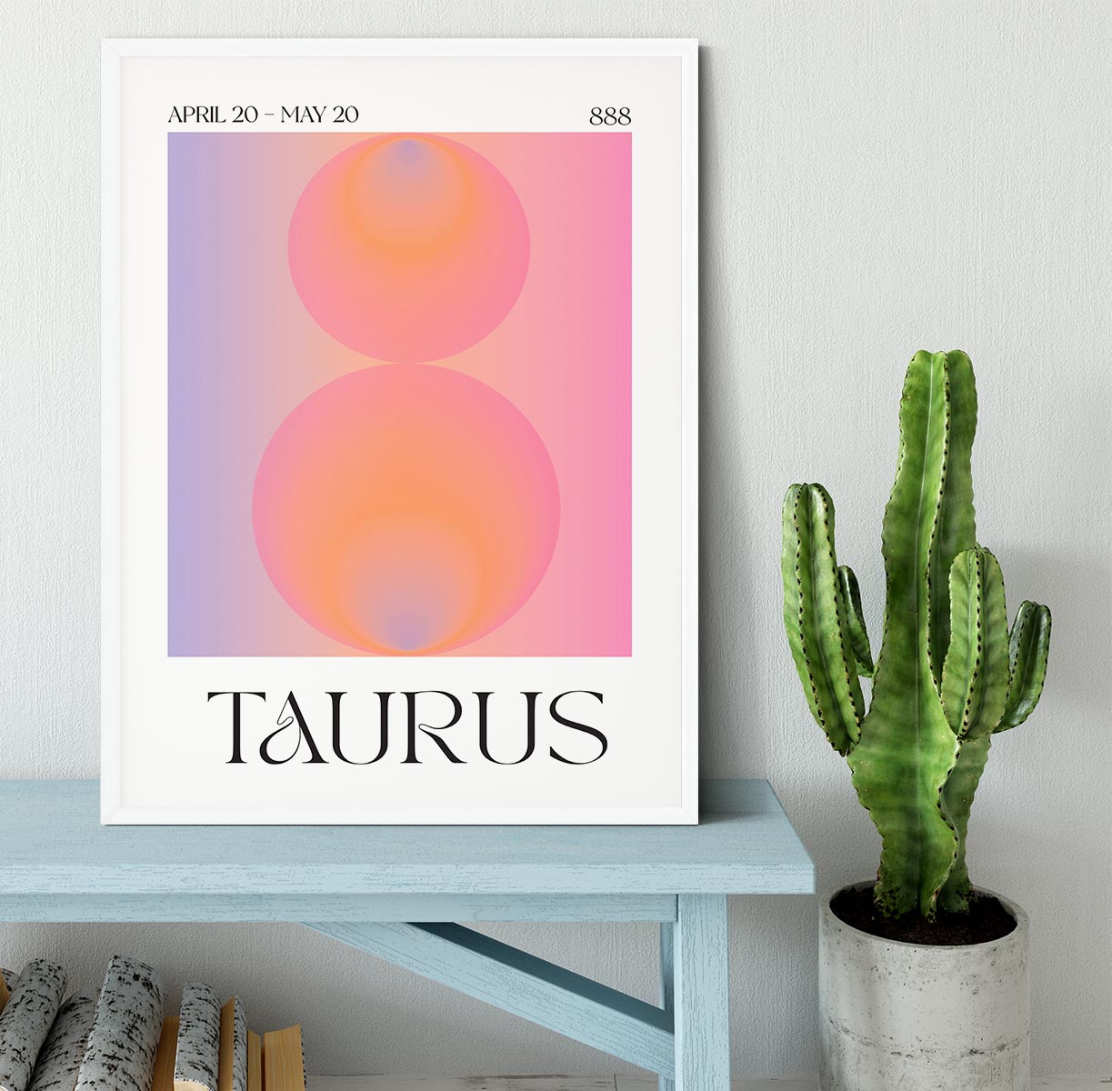 Taurus Zodiac Resilience Poster Framed Print - Canvas Art Rocks -6