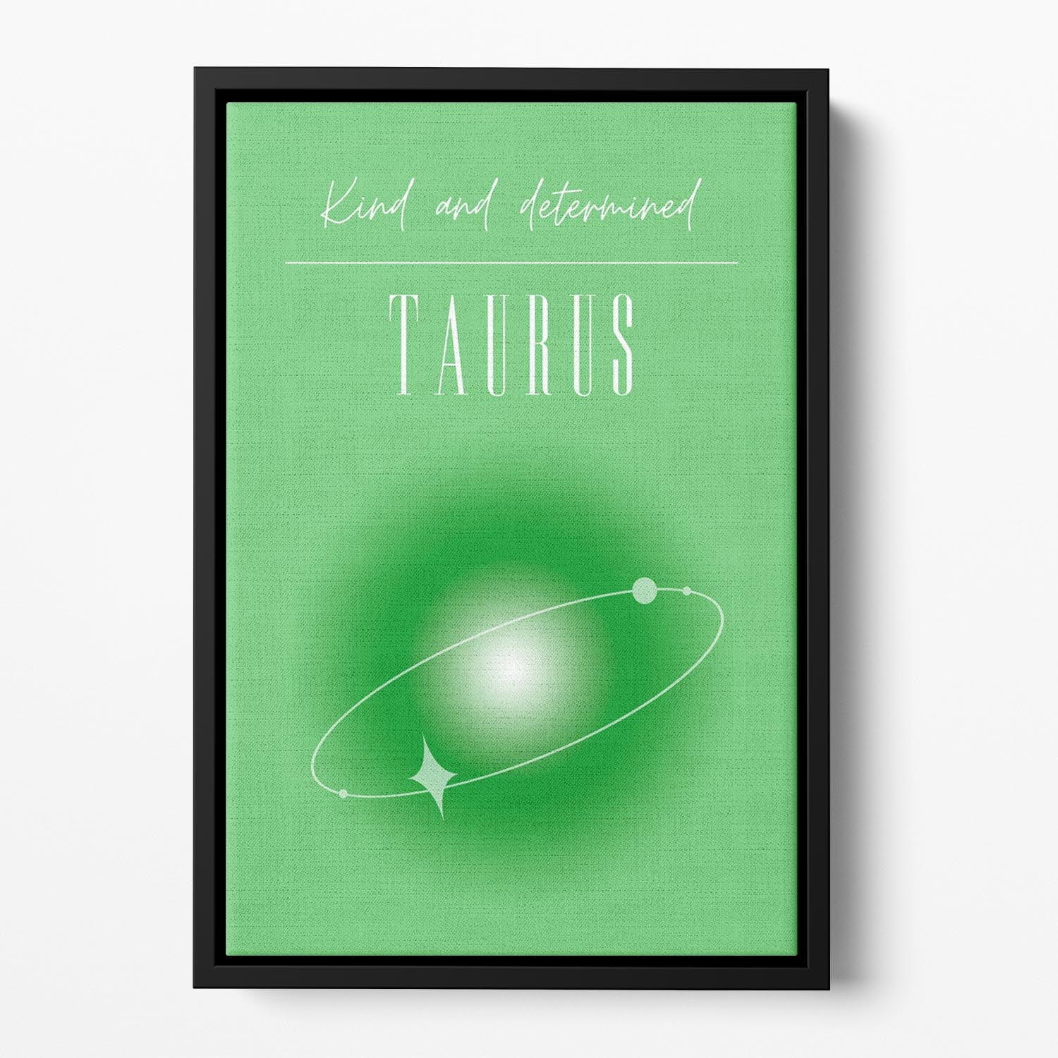 Taurus Zodiac Strength Poster Floating Framed Canvas - Canvas Art Rocks - 2