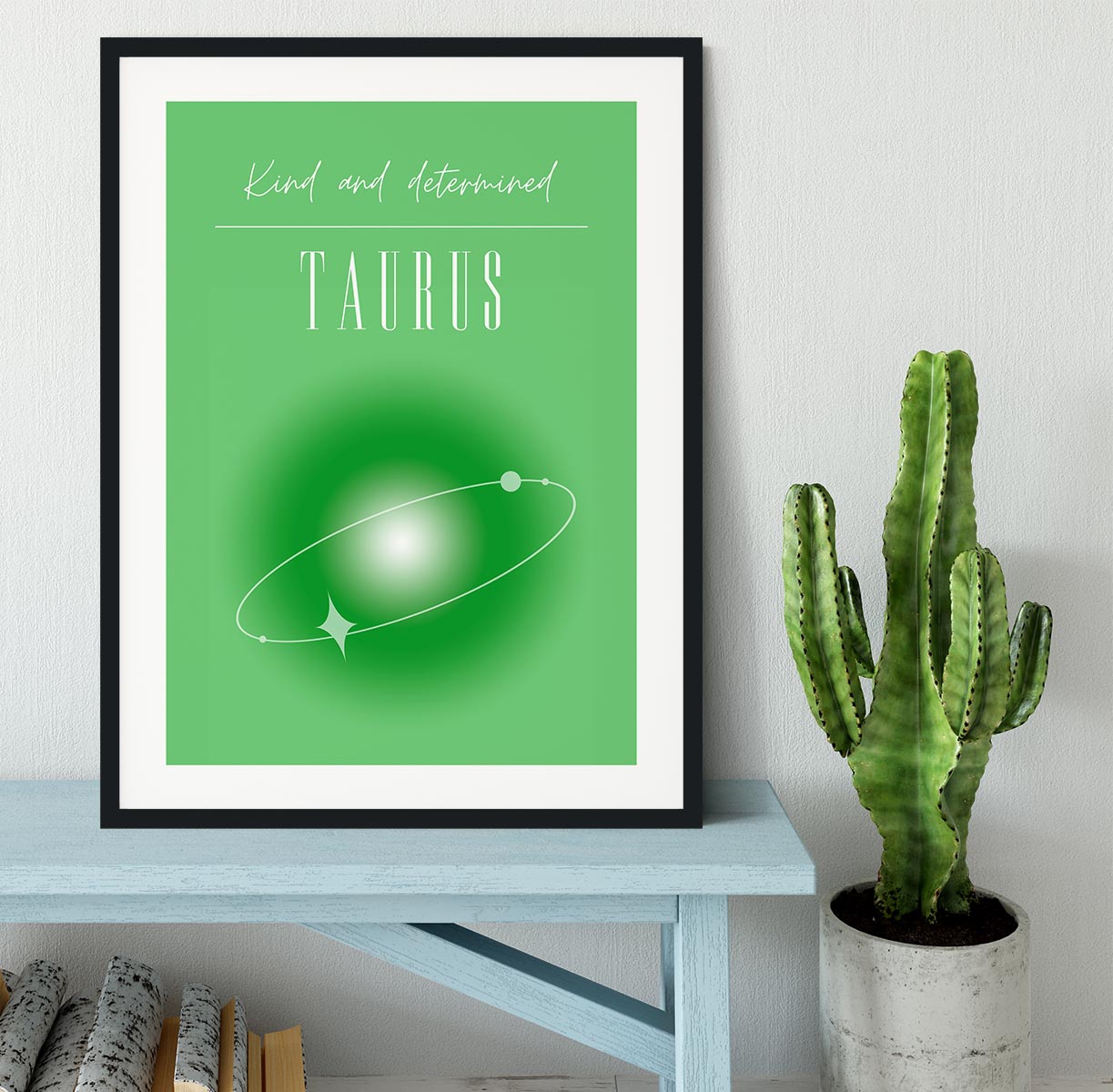 Taurus Zodiac Strength Poster Framed Print - Canvas Art Rocks - 1