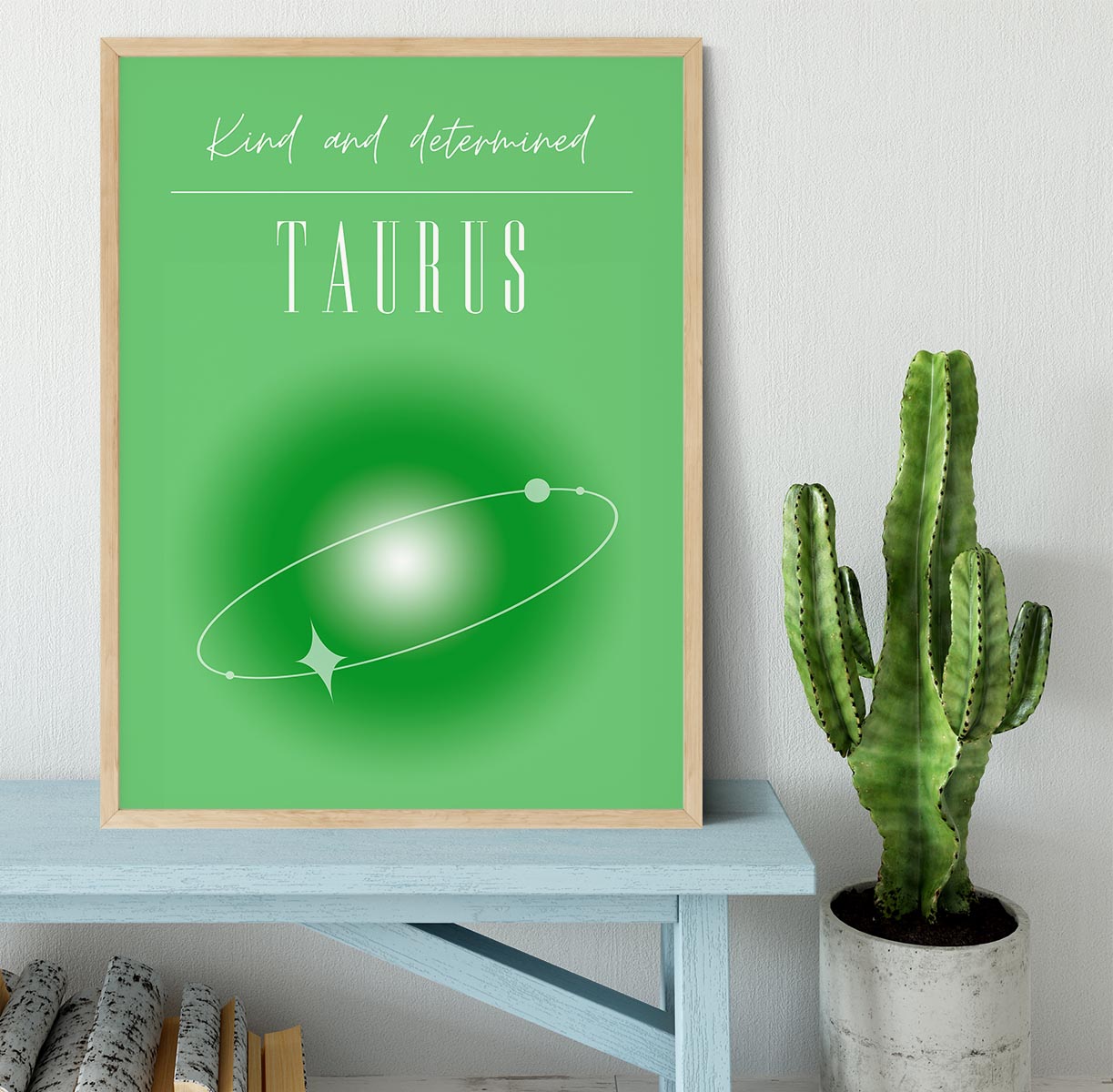 Taurus Zodiac Strength Poster Framed Print - Canvas Art Rocks - 4