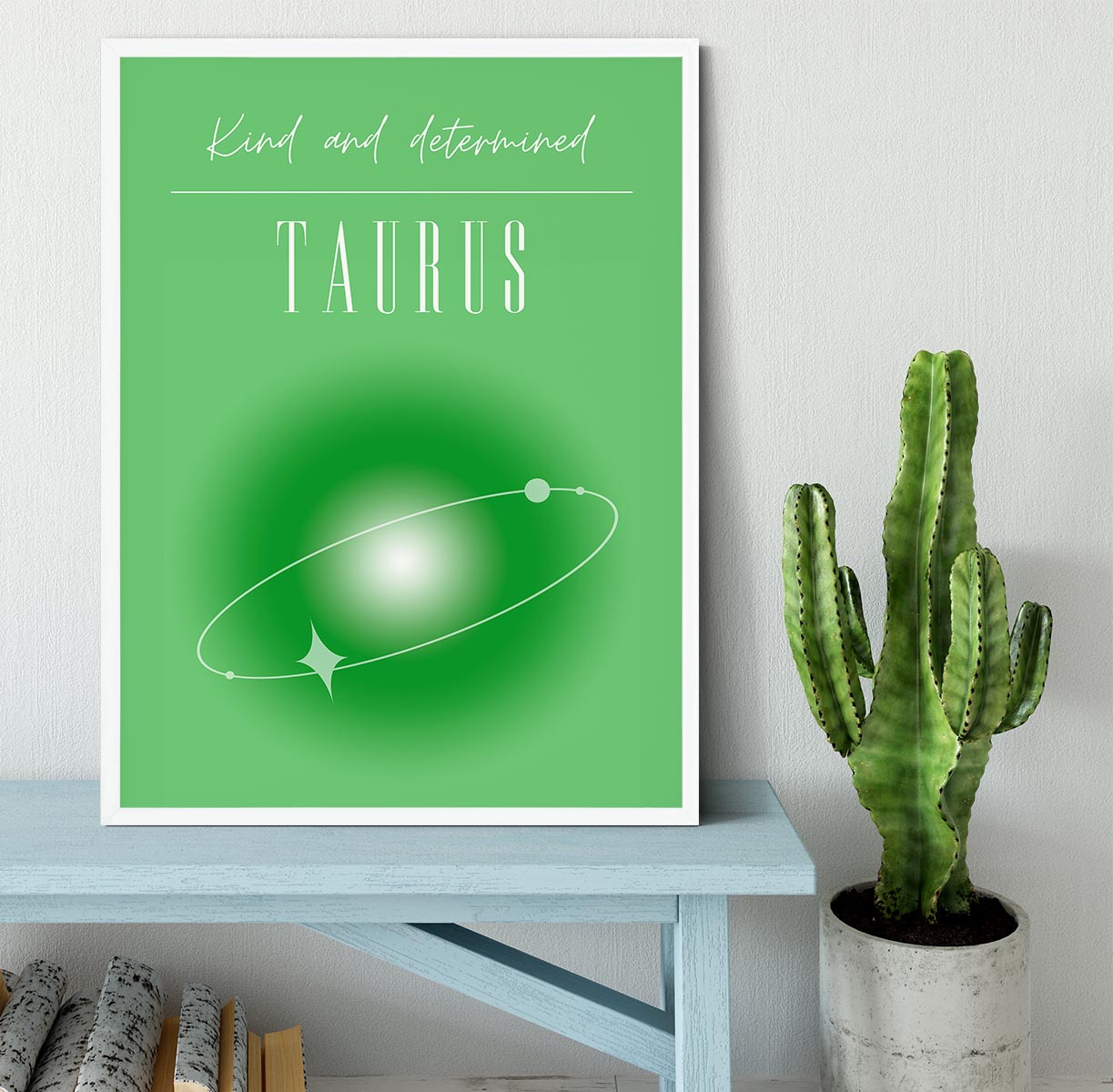 Taurus Zodiac Strength Poster Framed Print - Canvas Art Rocks -6