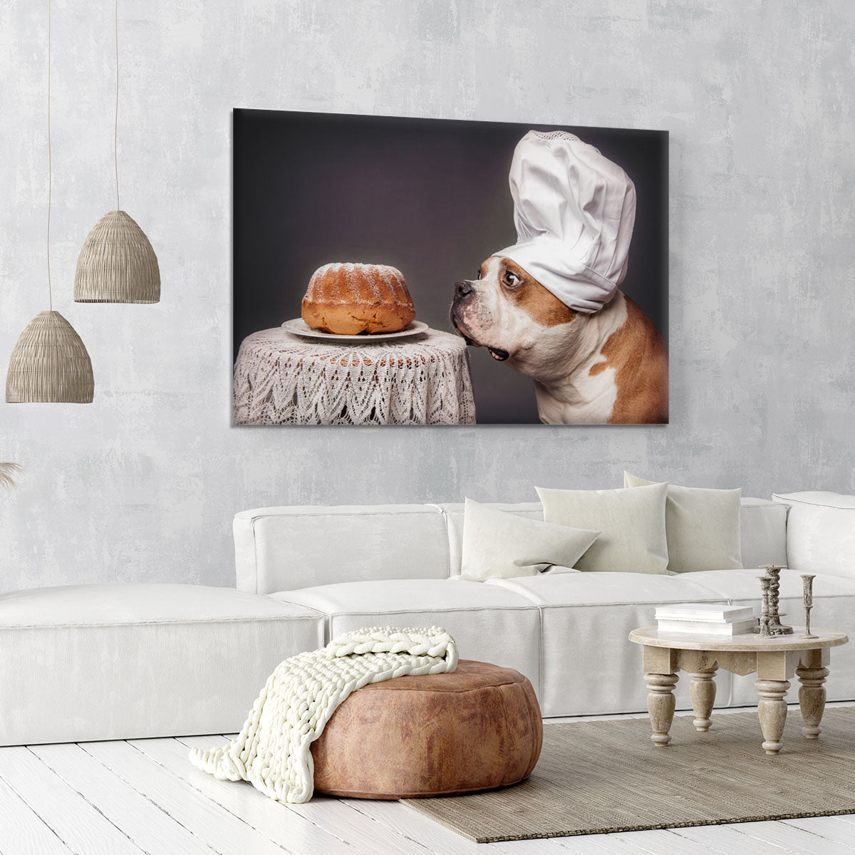 The Confectioner and his masterpiece Canvas Print or Poster - 1x - 6