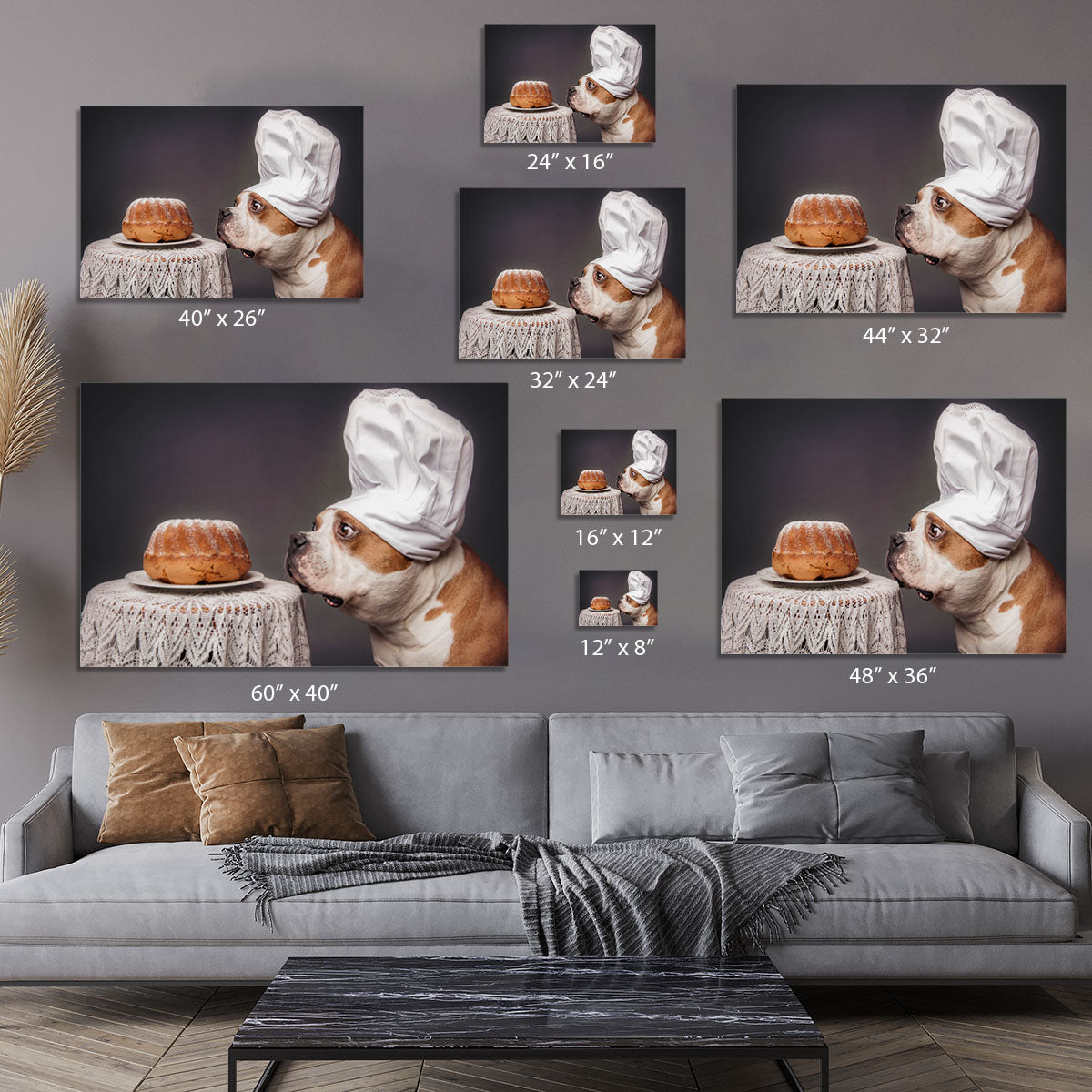 The Confectioner and his masterpiece Canvas Print or Poster - 1x - 7