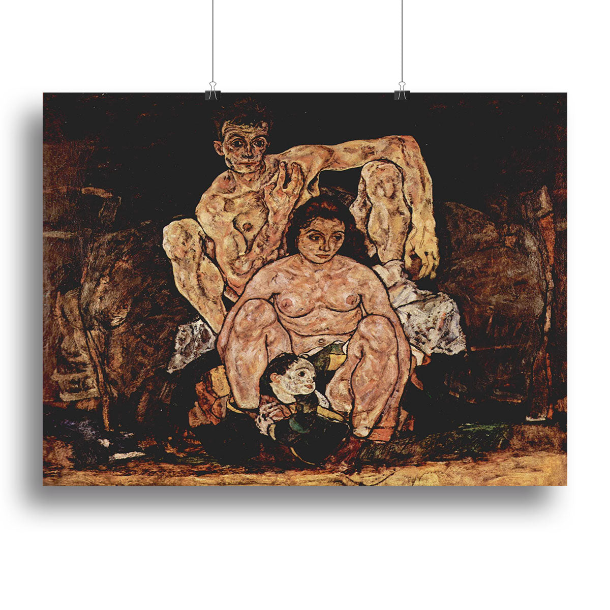 The Family by Egon Schiele Poster - Unframed