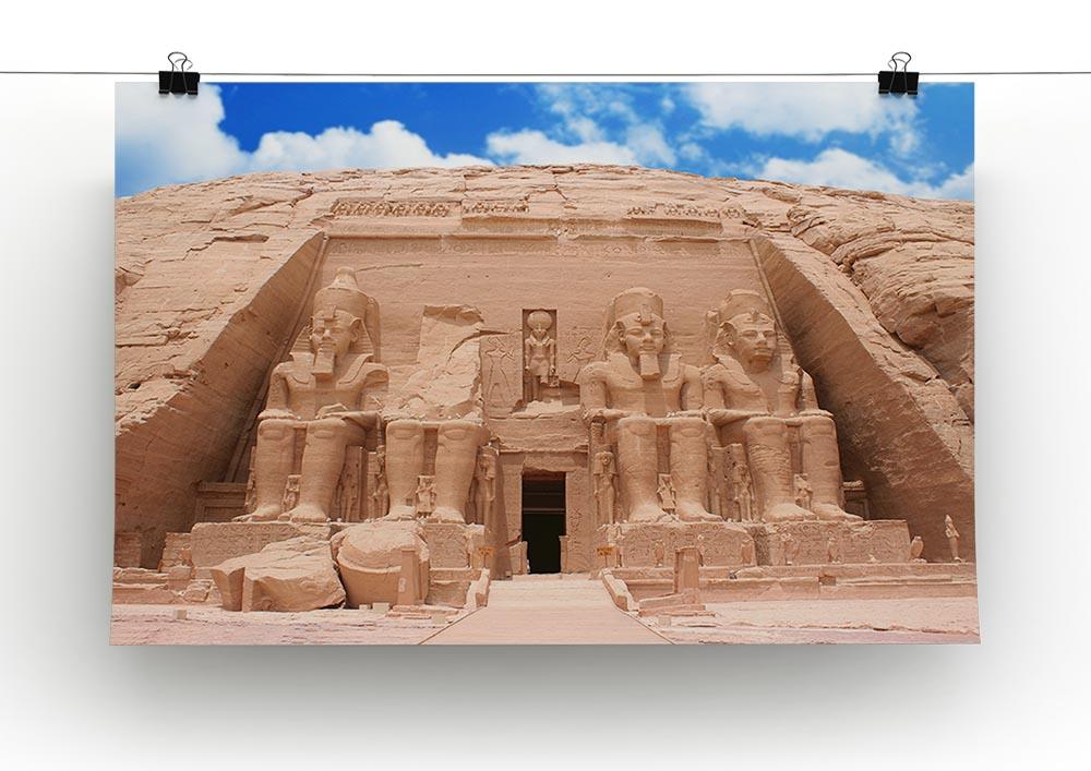 The Great Temple at Abu Simbel Poster - Unframed
