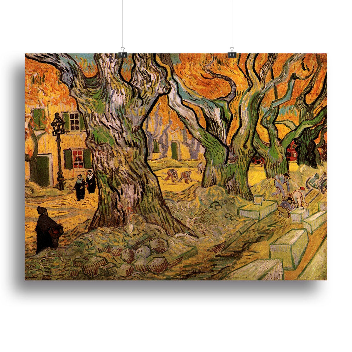 The Road Menders by Van Gogh Poster - Unframed