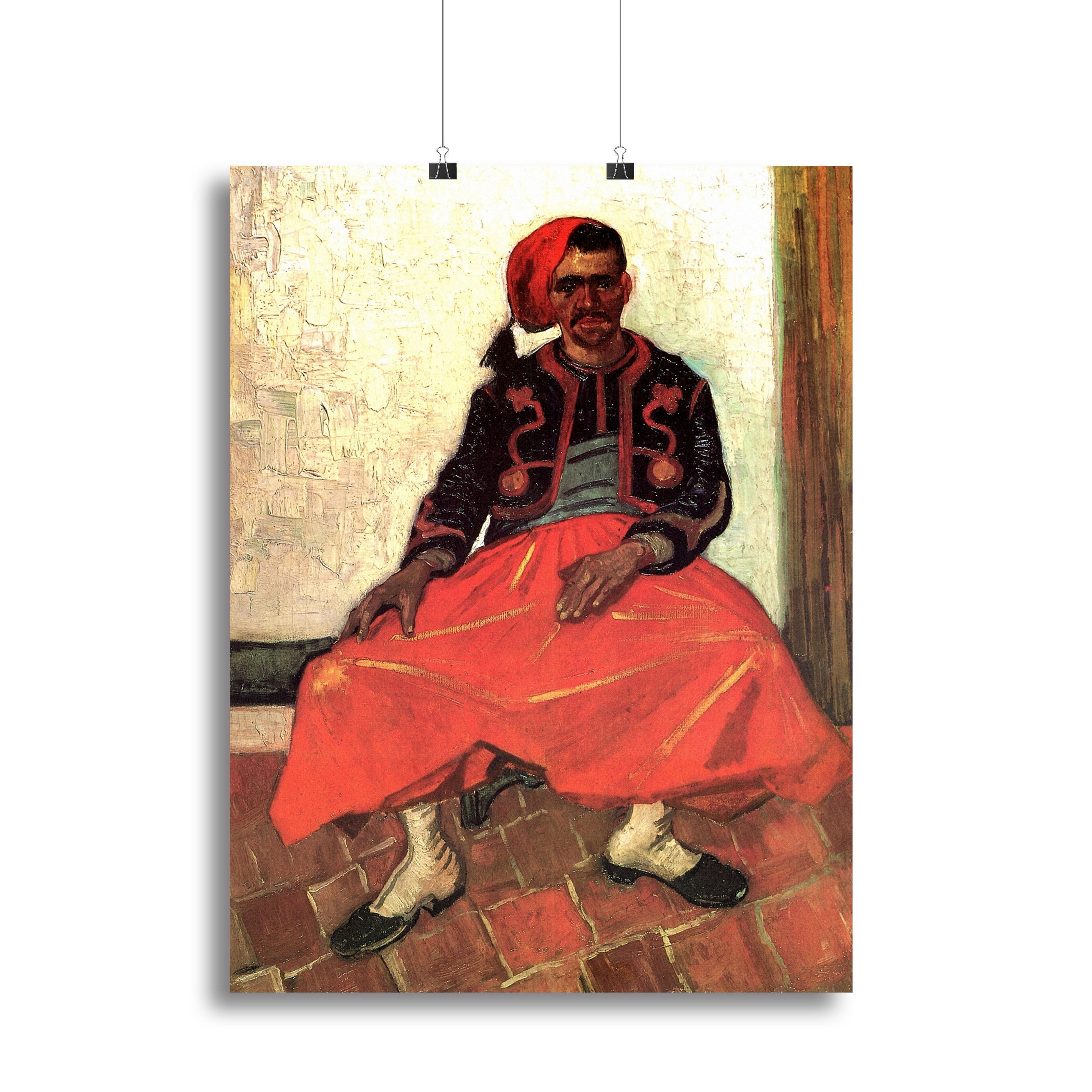 The Seated Zouave by Van Gogh Poster - Unframed
