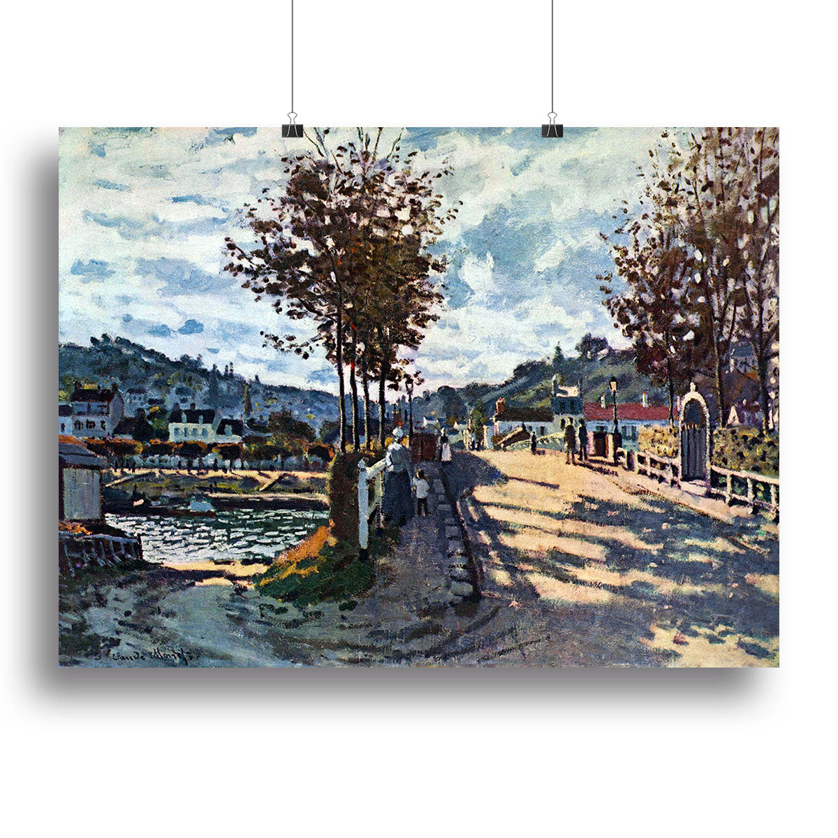The Seine at Bougival by Monet Poster - Unframed