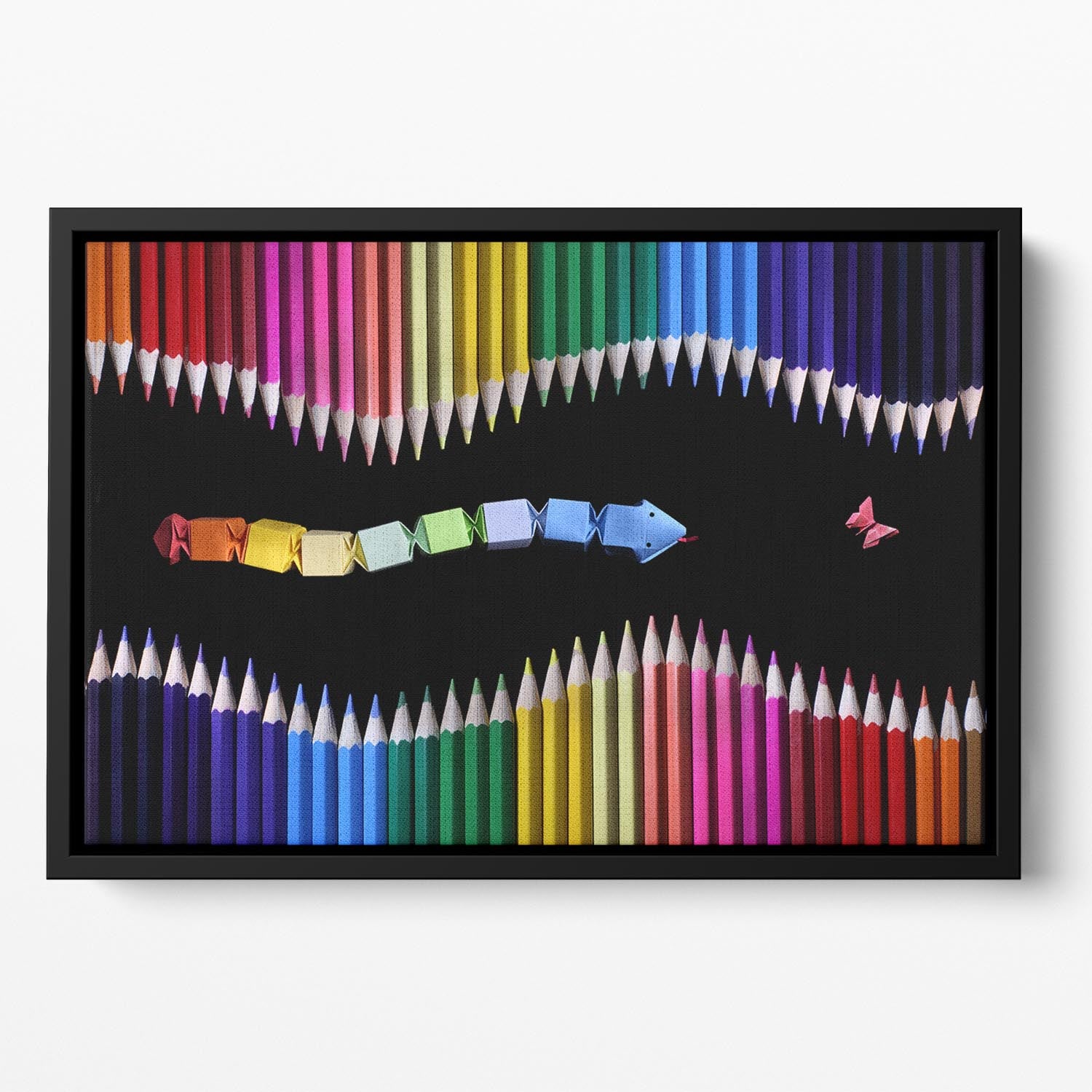 The Snake Game Floating Framed Canvas - 1x - 2