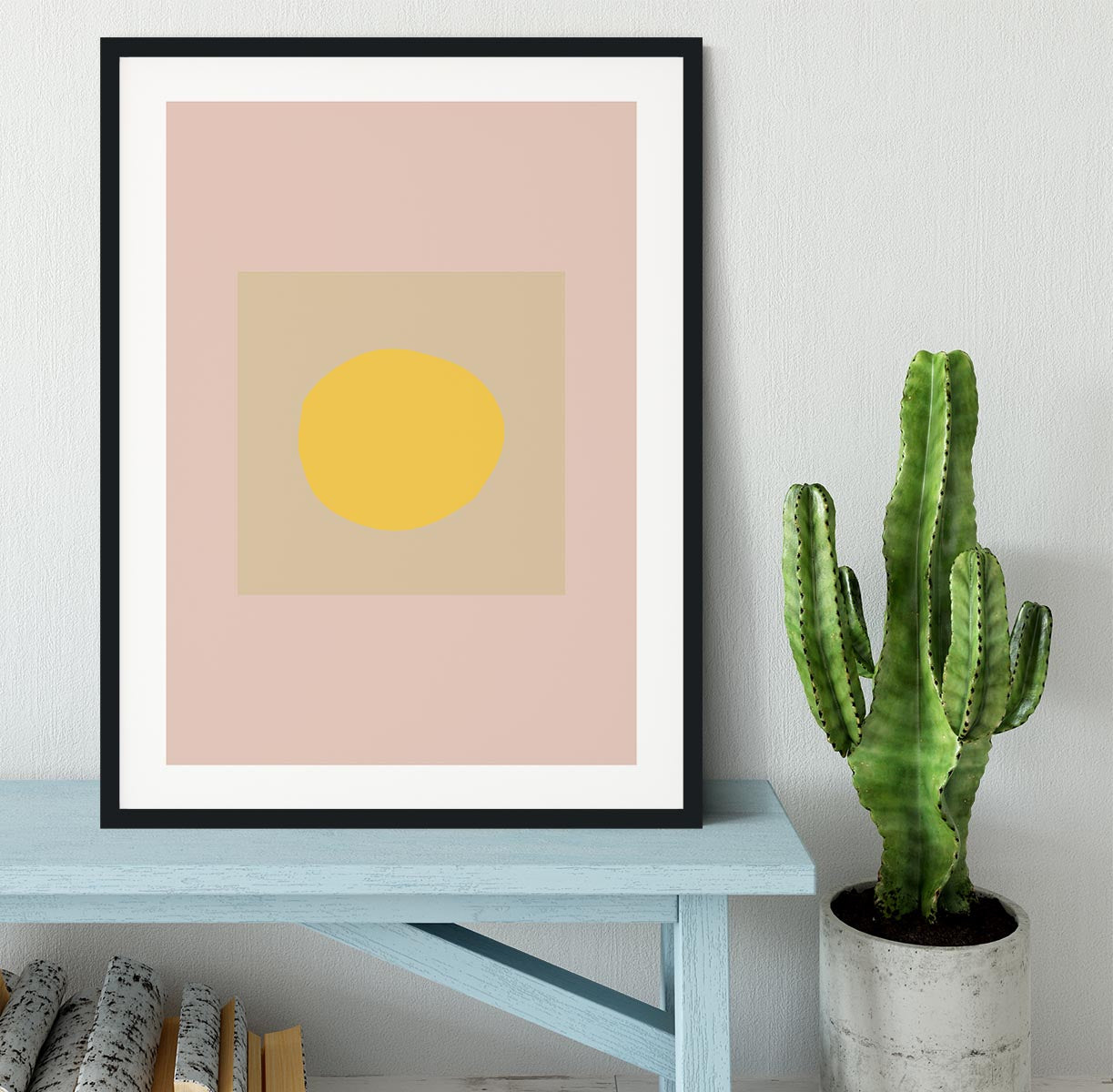 The Sun Pale Framed Print - 1x - 1