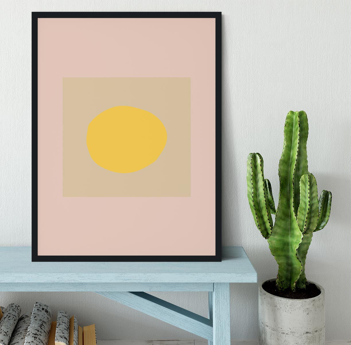 The Sun Pale Framed Print - 1x - 2