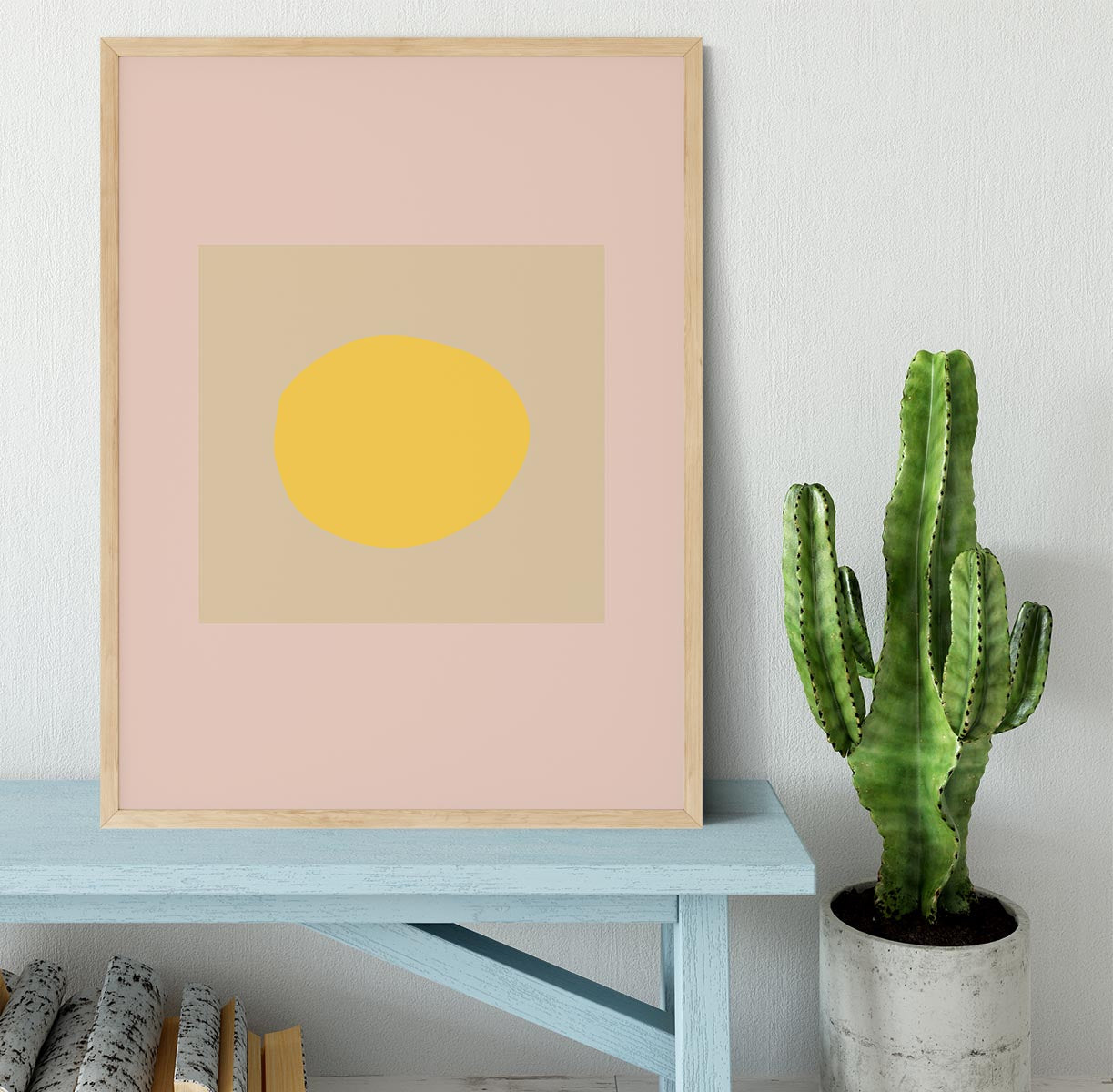 The Sun Pale Framed Print - 1x - 4