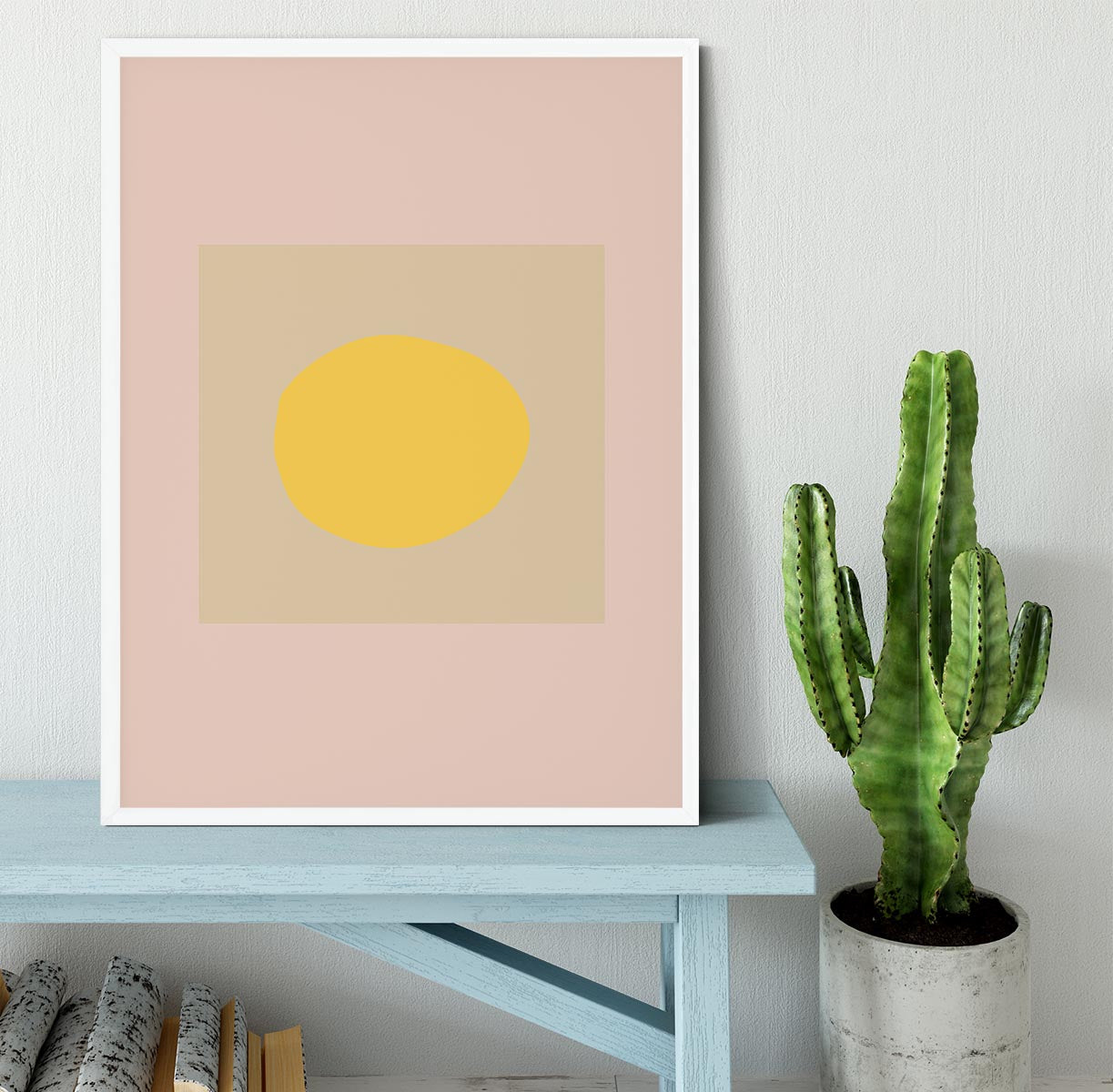 The Sun Pale Framed Print - 1x -6