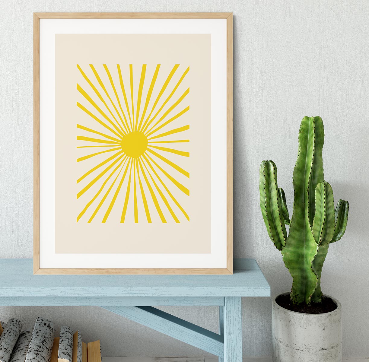 The Sun Split Art Framed Print - 1x - 3