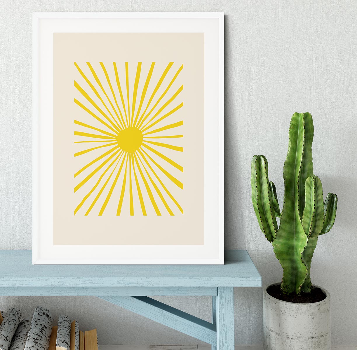 The Sun Split Art Framed Print - 1x - 5