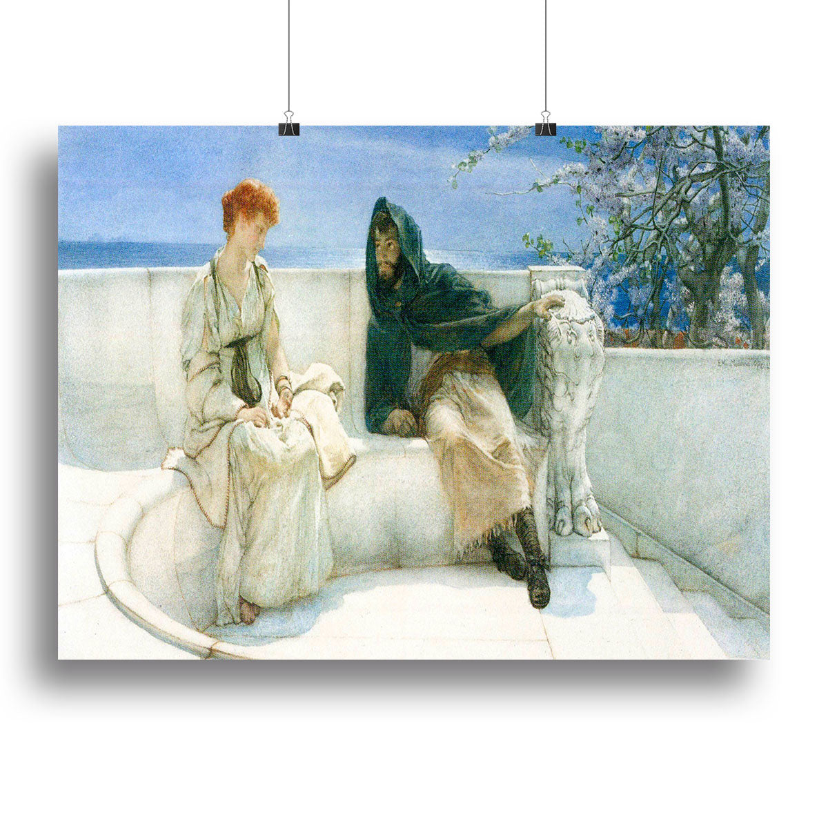 The explaination by Alma Tadema Poster - Unframed