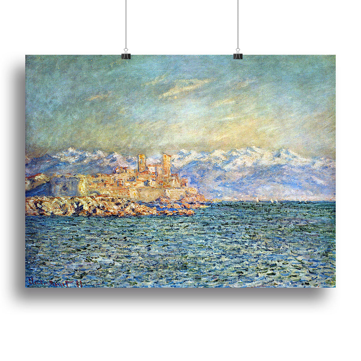 The old Fort in Antibes by Monet Poster - Unframed