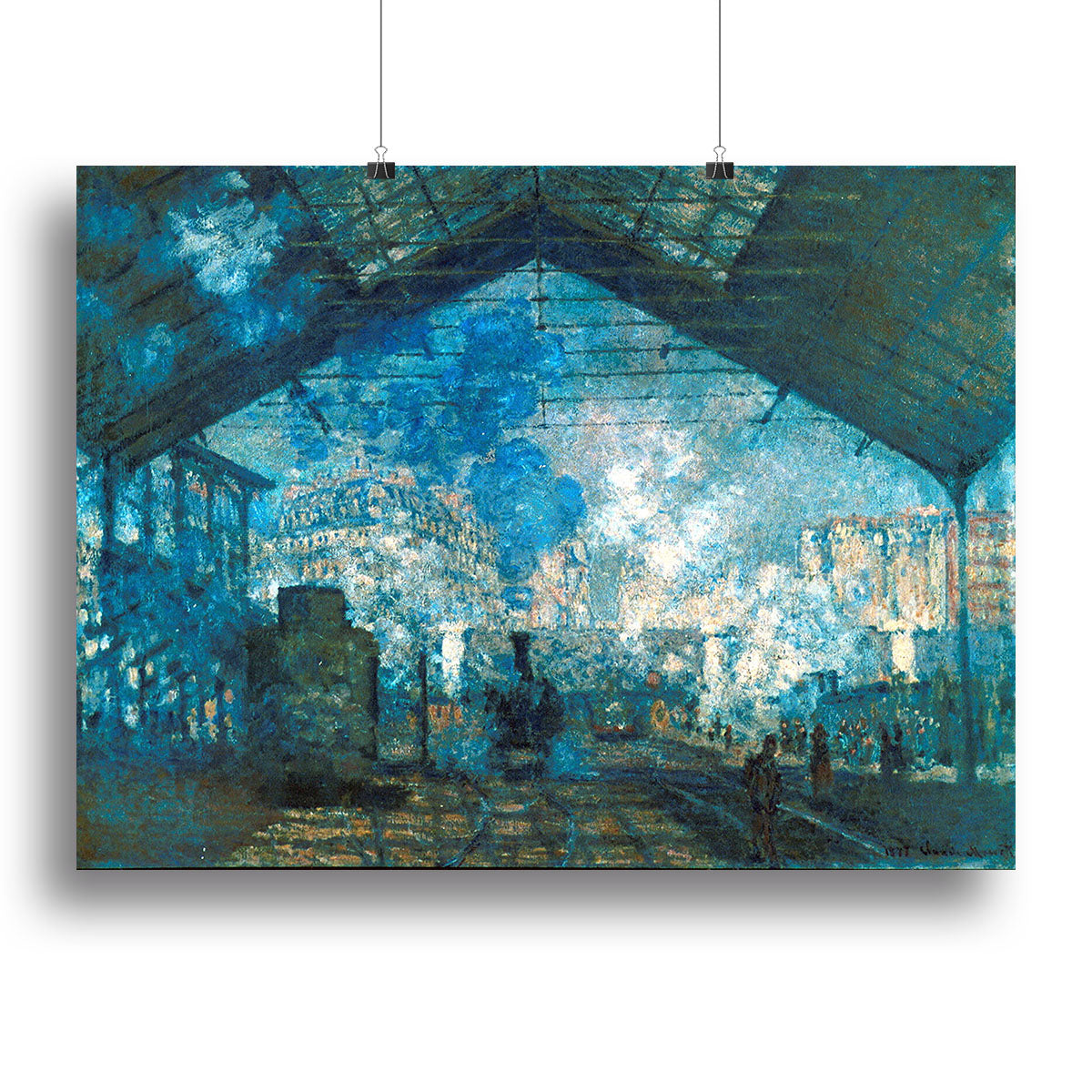 The station Saint Lazare by Monet Poster - Unframed