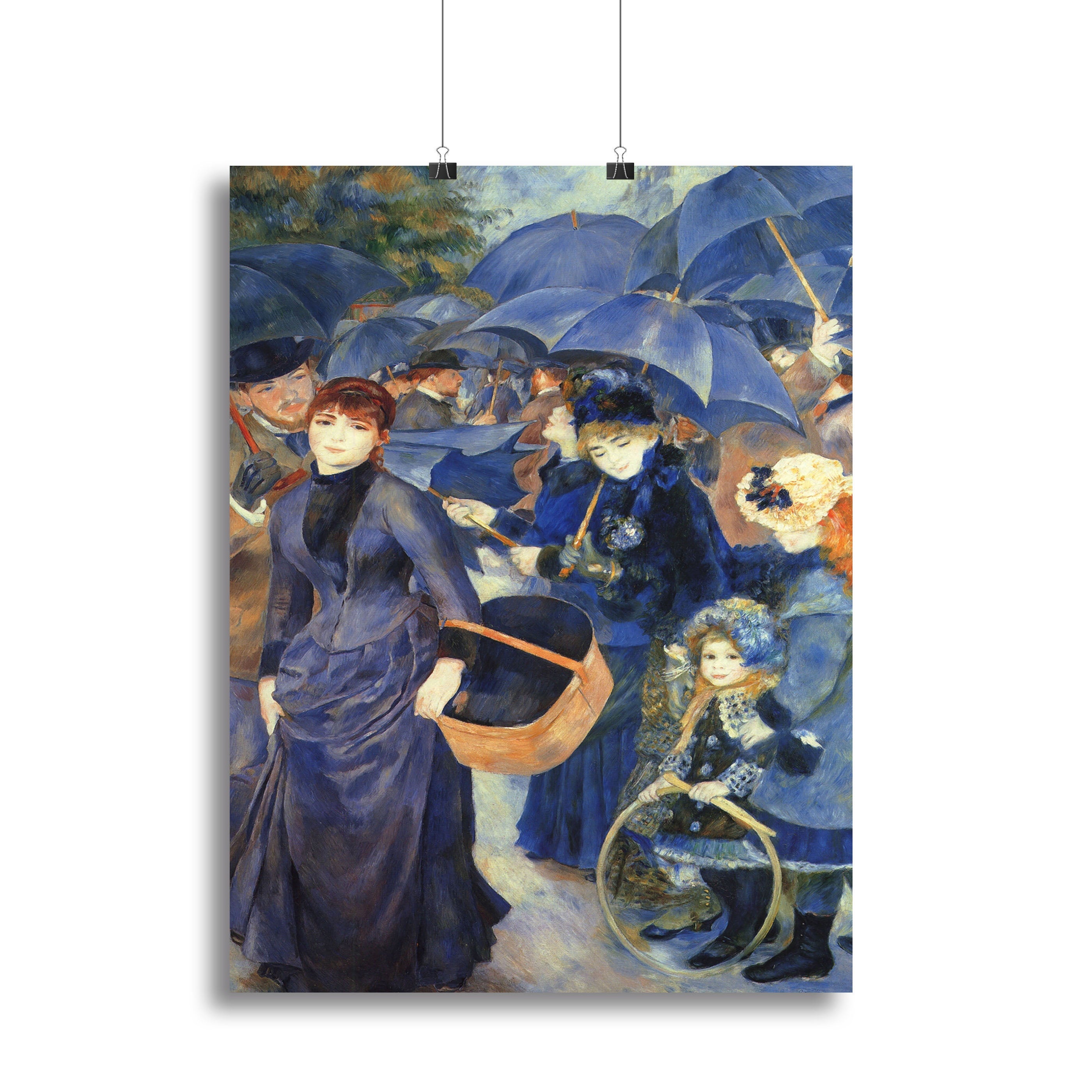 The umbrellas by Renoir Poster - Unframed