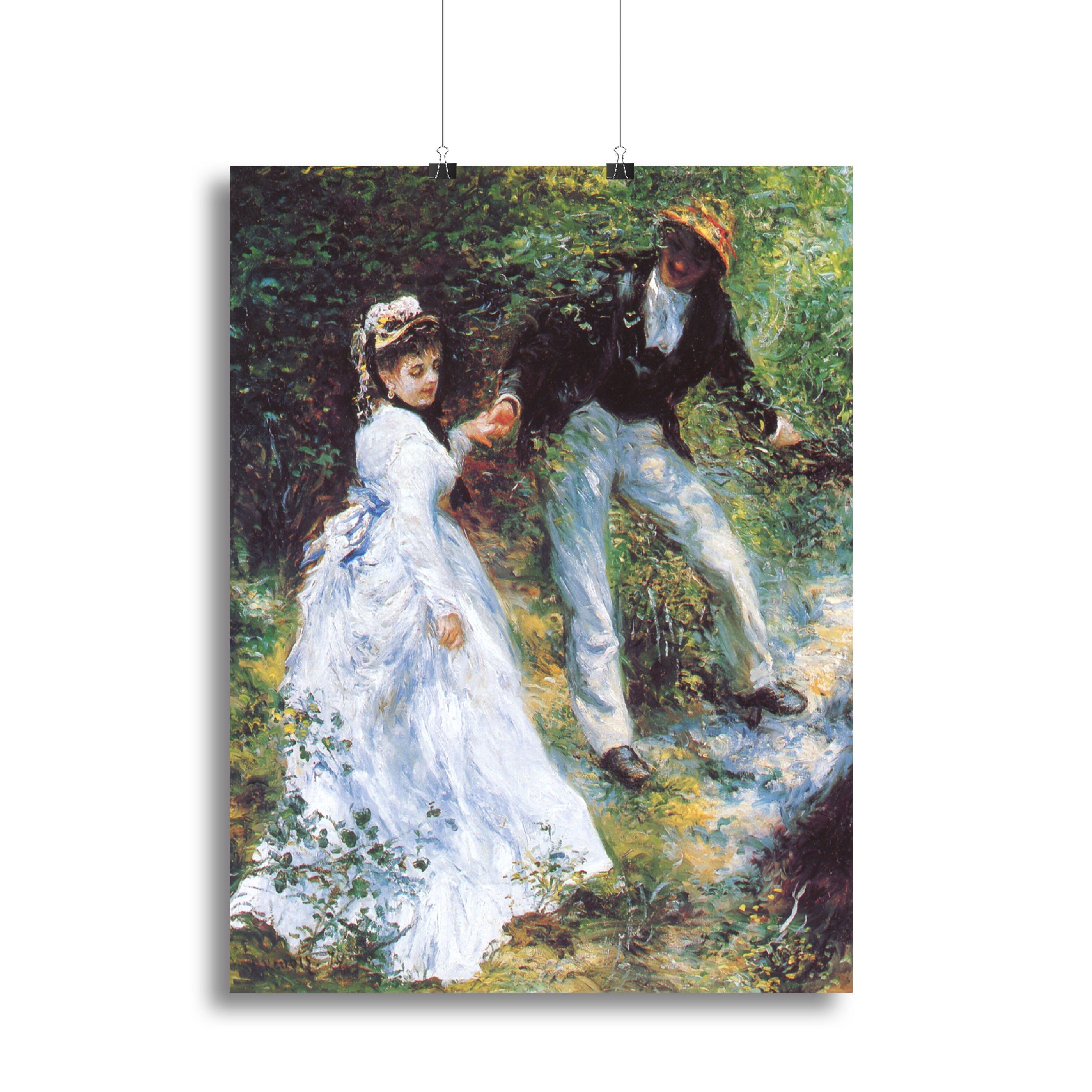 The walk by Renoir Poster - Unframed