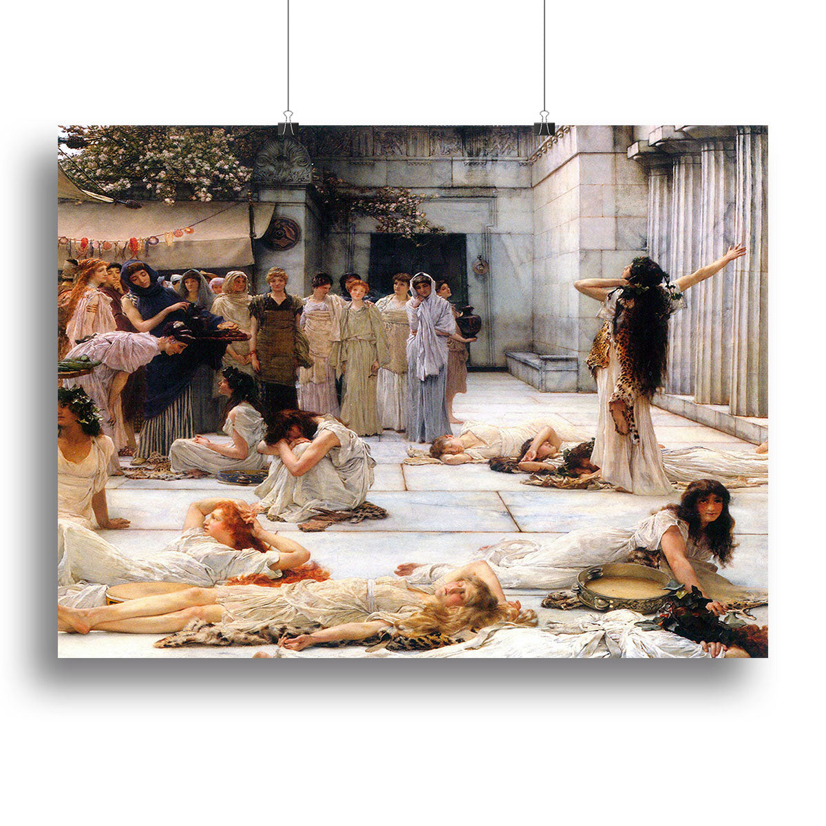 The women of Amphissa detail by Alma Tadema Poster - Unframed