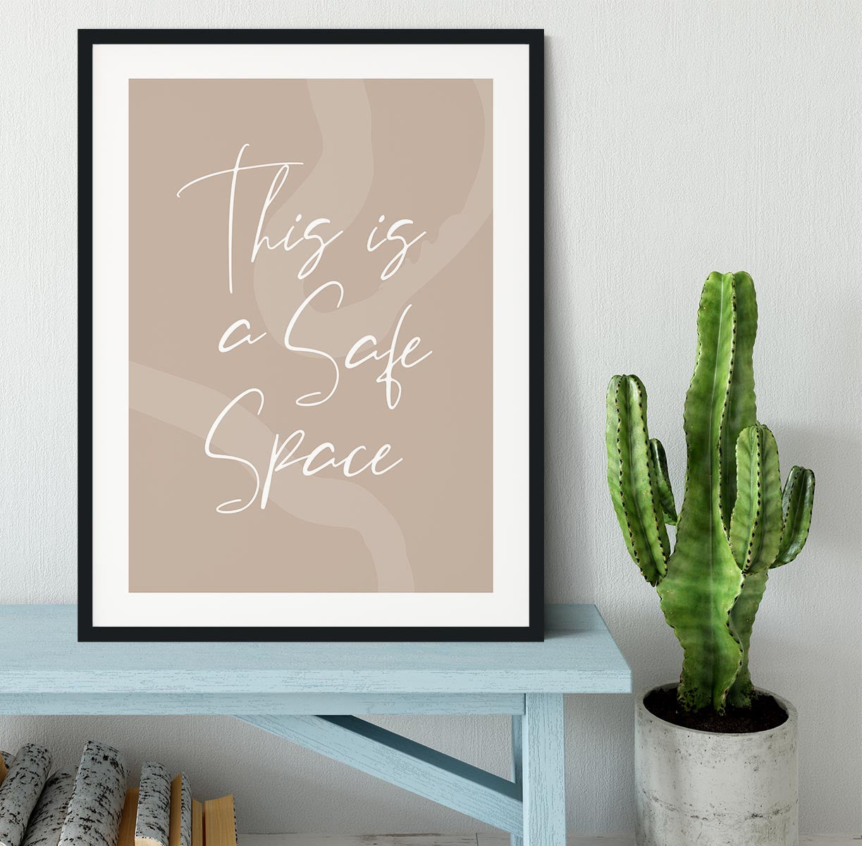 This Is a Safe Space Framed Print - Canvas Art Rocks - 1