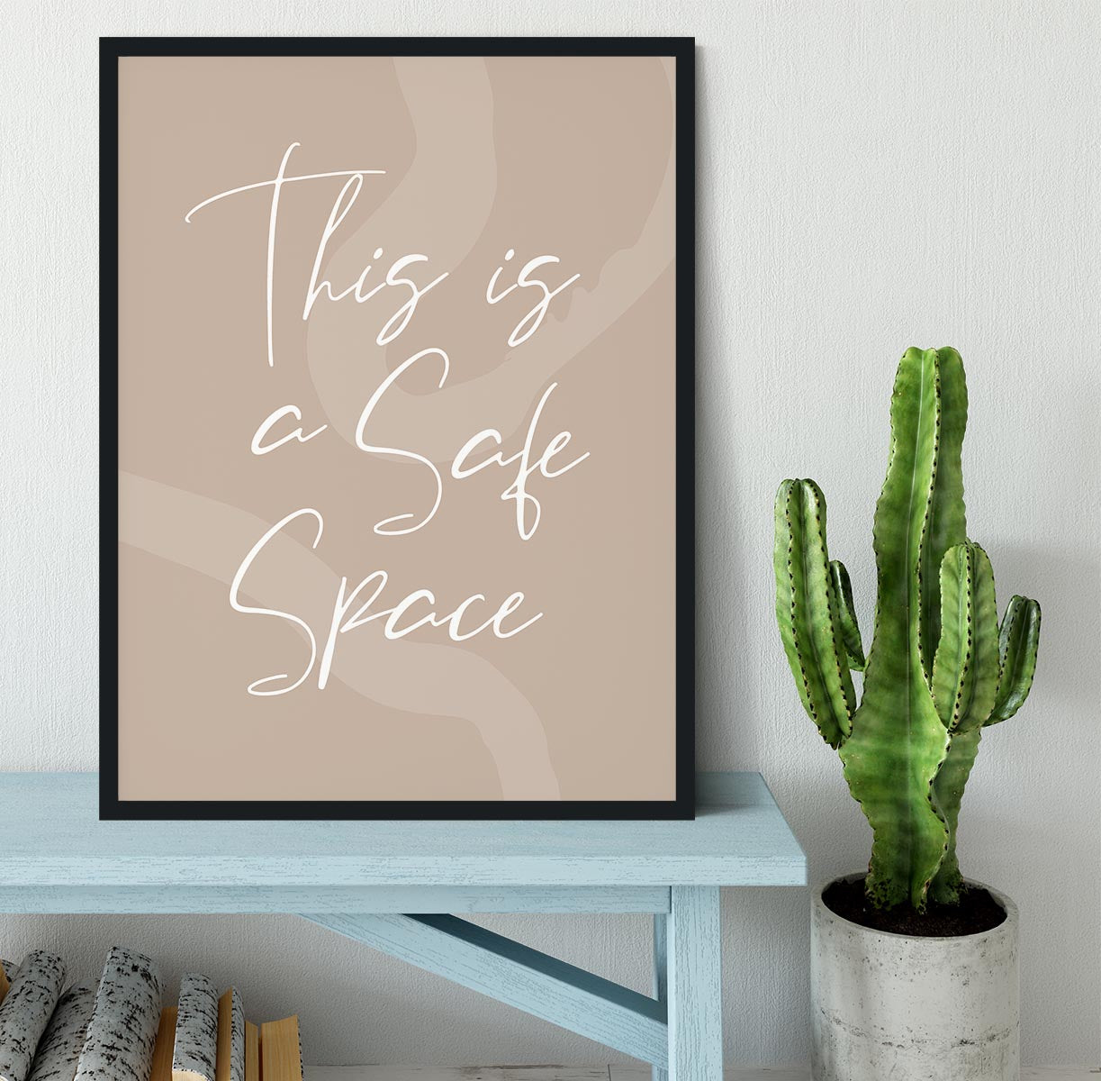 This Is a Safe Space Framed Print - Canvas Art Rocks - 2