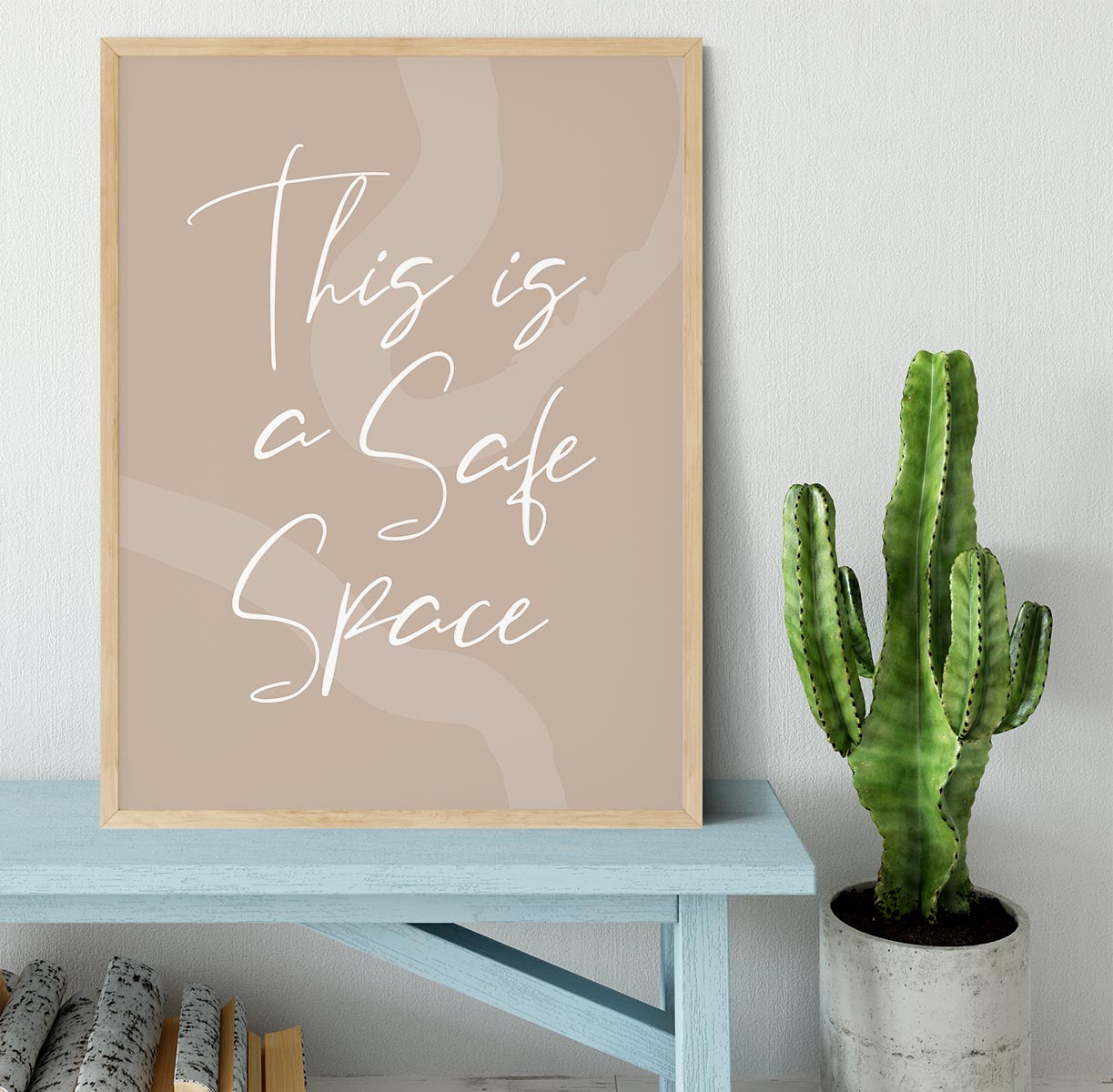 This Is a Safe Space Framed Print - Canvas Art Rocks - 4