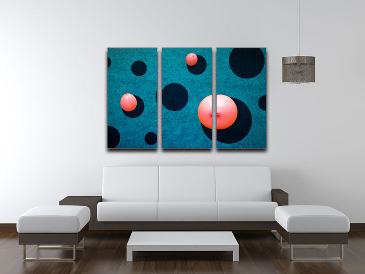 Three balloons 3 Split Panel Canvas Print - 1x - 3