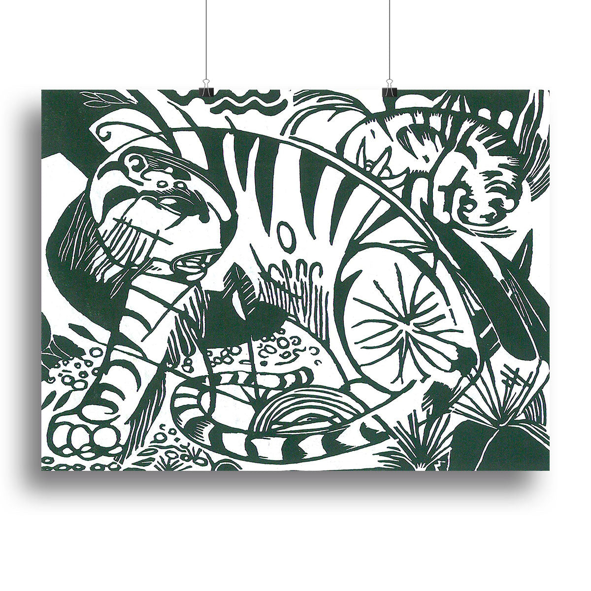 Tiger by Franz Marc Poster - Unframed