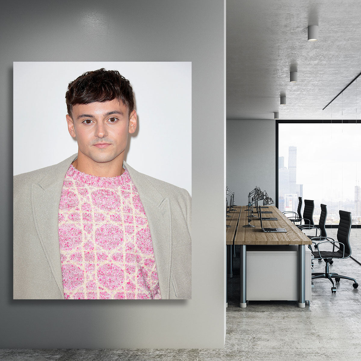 Tom Daley at GQ Men of the Year awards Canvas Print or Poster - Canvas Art Rocks - 3