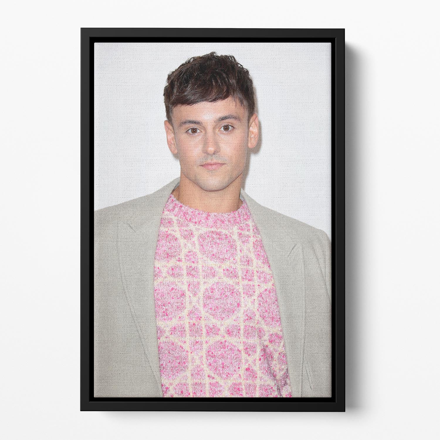 Tom Daley at GQ Men of the Year awards Floating Framed Canvas - Canvas Art Rocks - 2