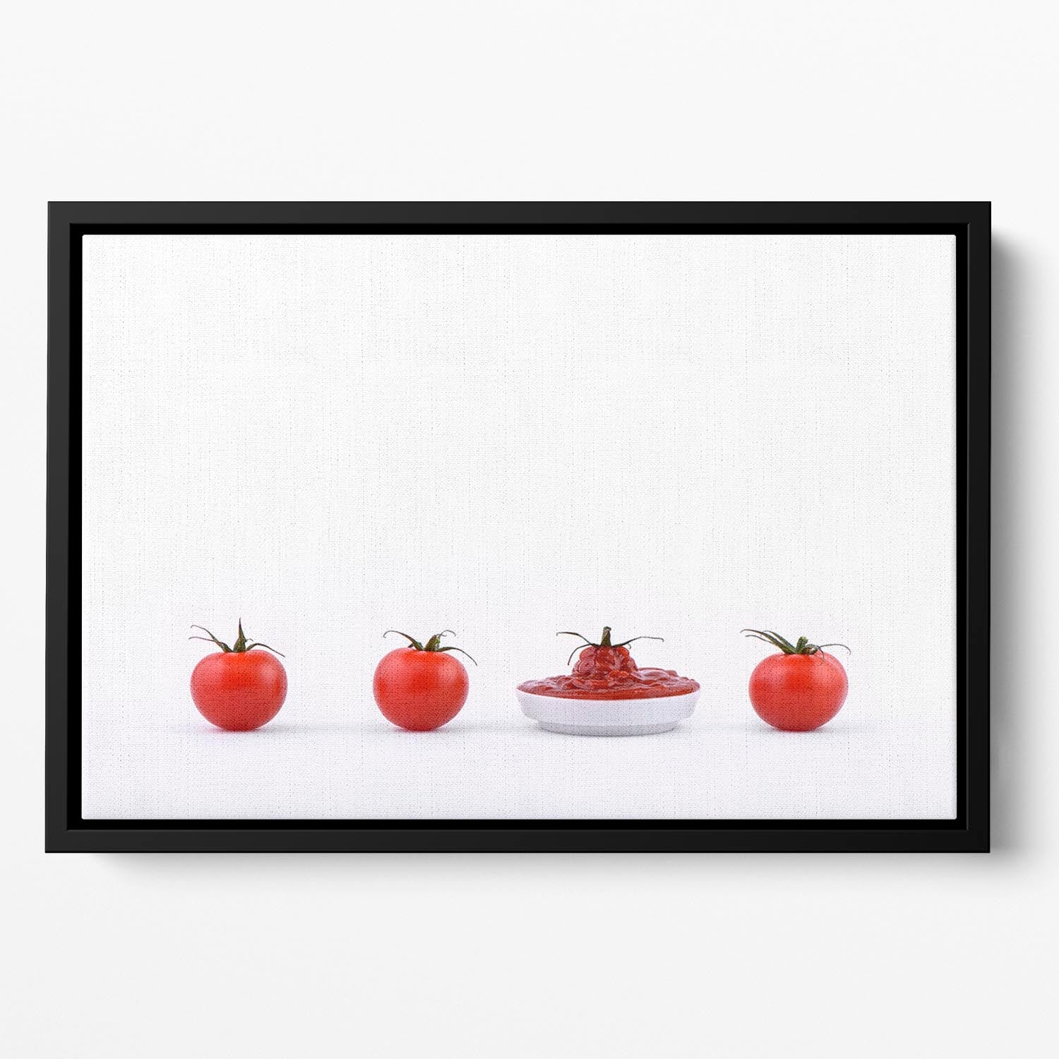 Tomato Tomato Puree Tomato Floating Framed Canvas - 1x - 2