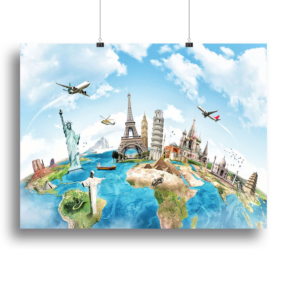 Travel the world Poster - Unframed