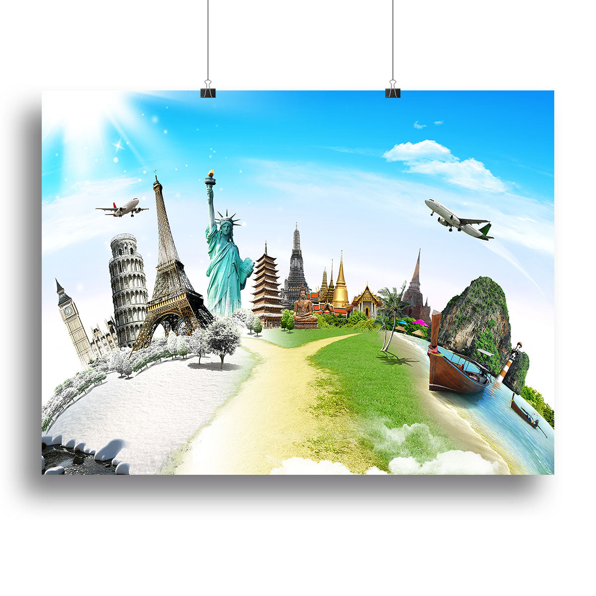 Travel the world monument Poster - Unframed