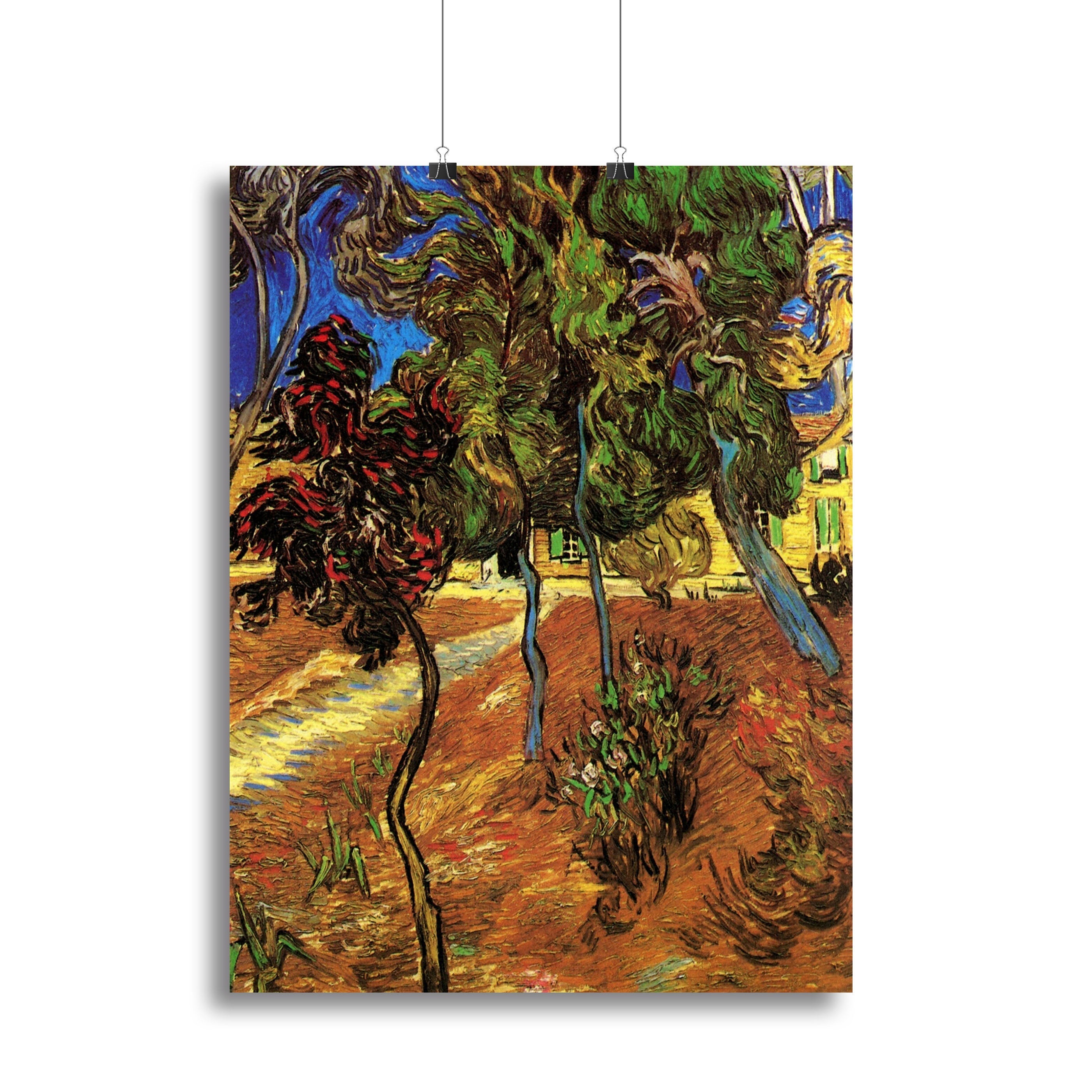 Trees in the Garden of Saint-Paul Hospital 2 by Van Gogh Poster - Unframed