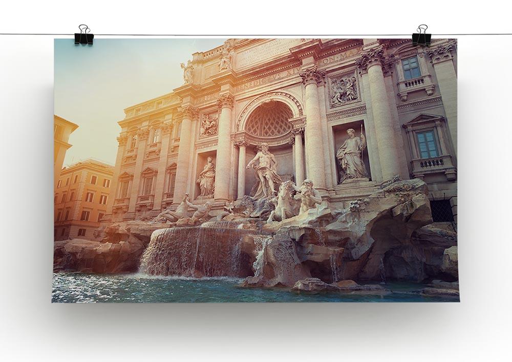 Trevi Fountain in Rome Italy Poster - Unframed