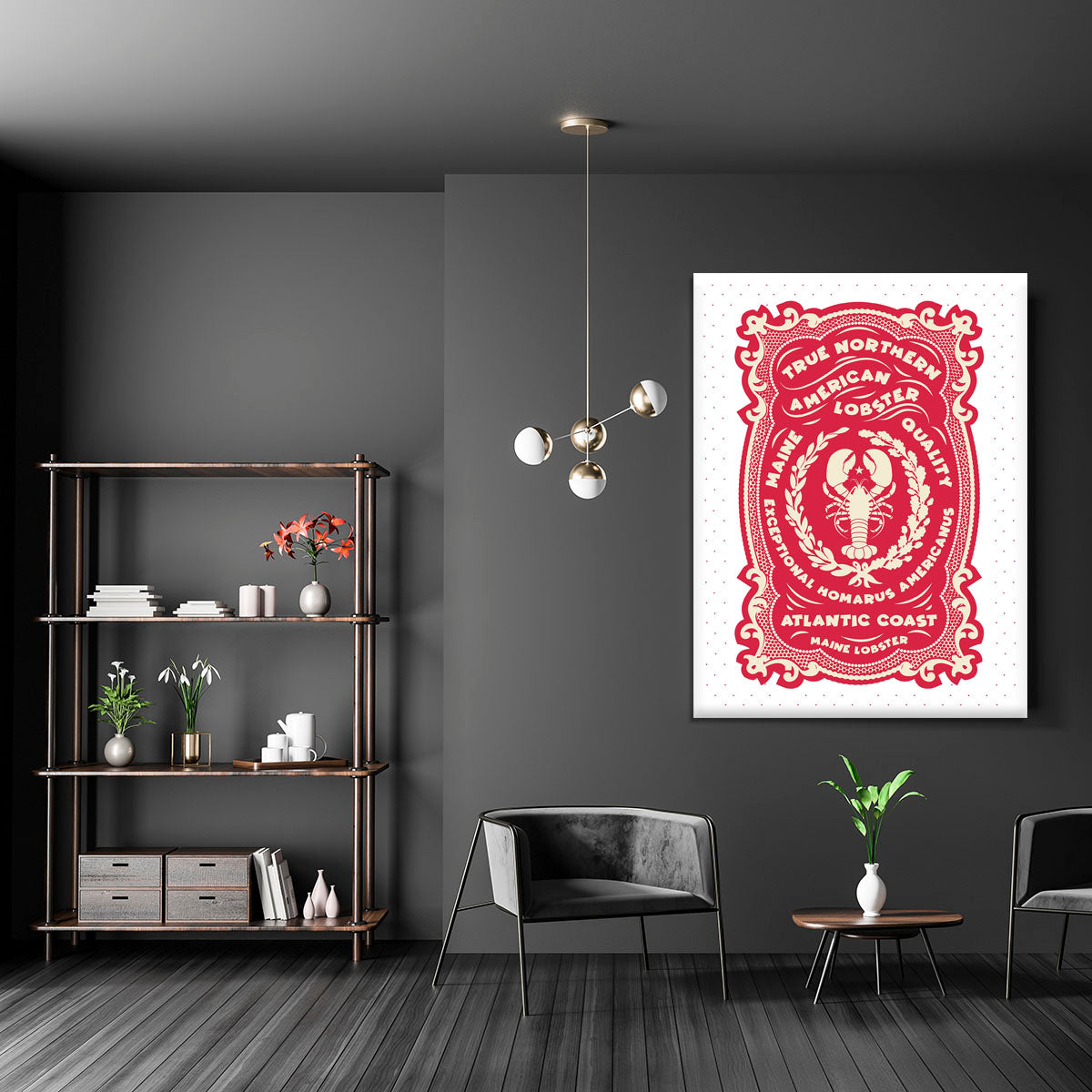 True Northern Red Lobster Canvas Print or Poster - Canvas Art Rocks - 5