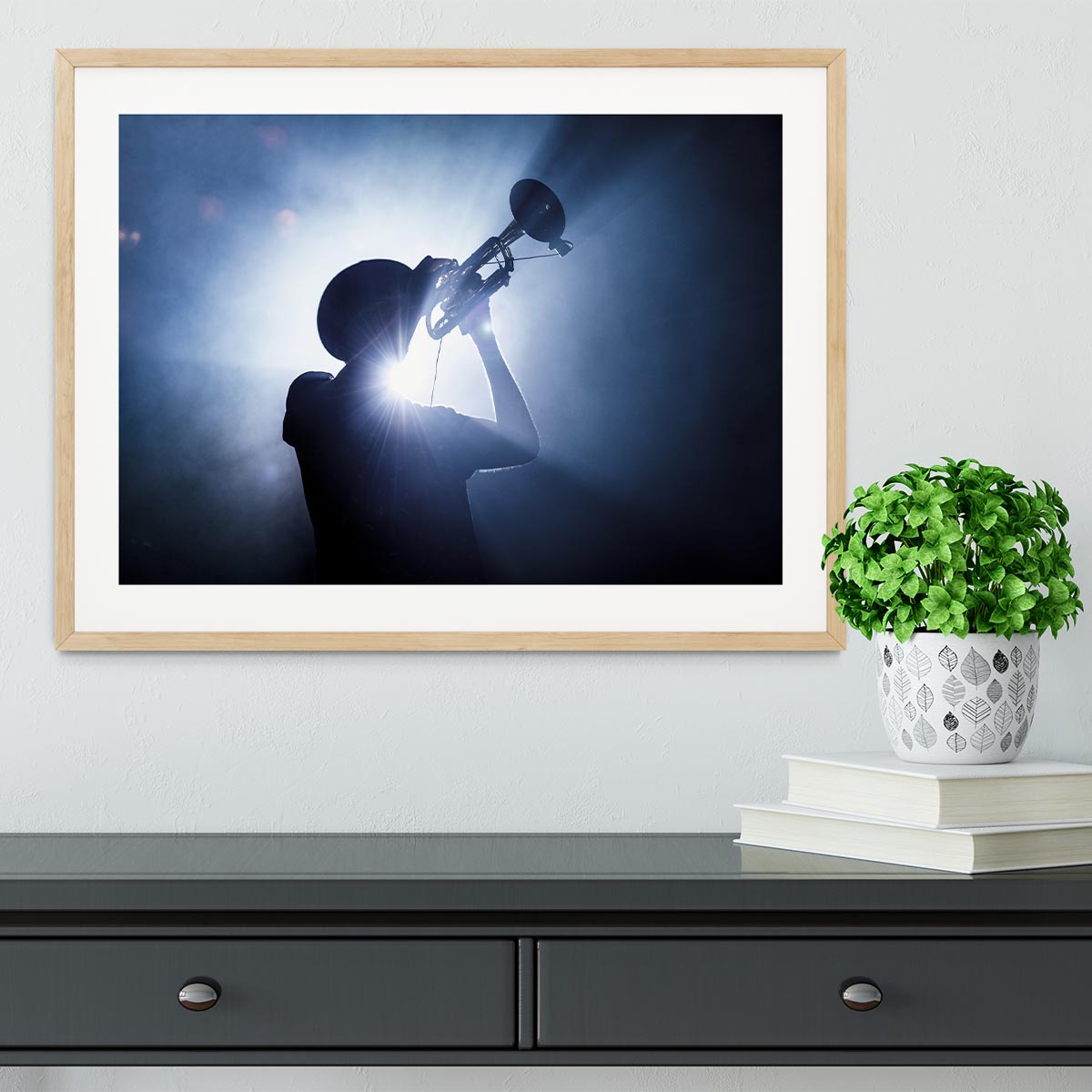 Trumpet Player Framed Print - 1x - 3