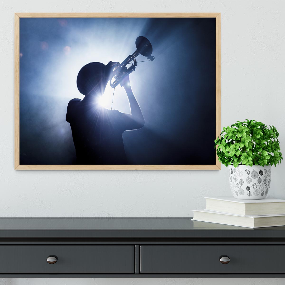 Trumpet Player Framed Print - 1x - 4