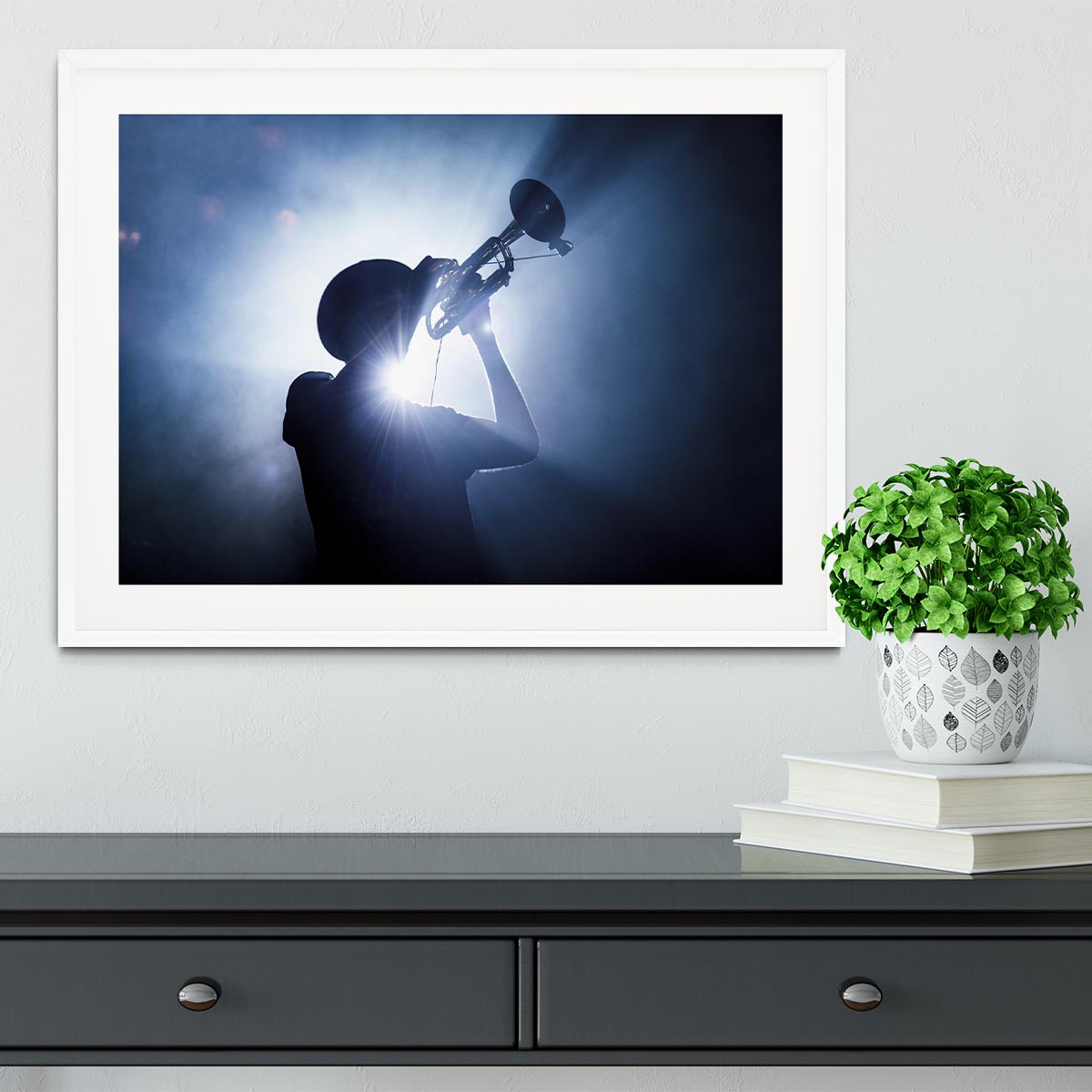 Trumpet Player Framed Print - 1x - 5