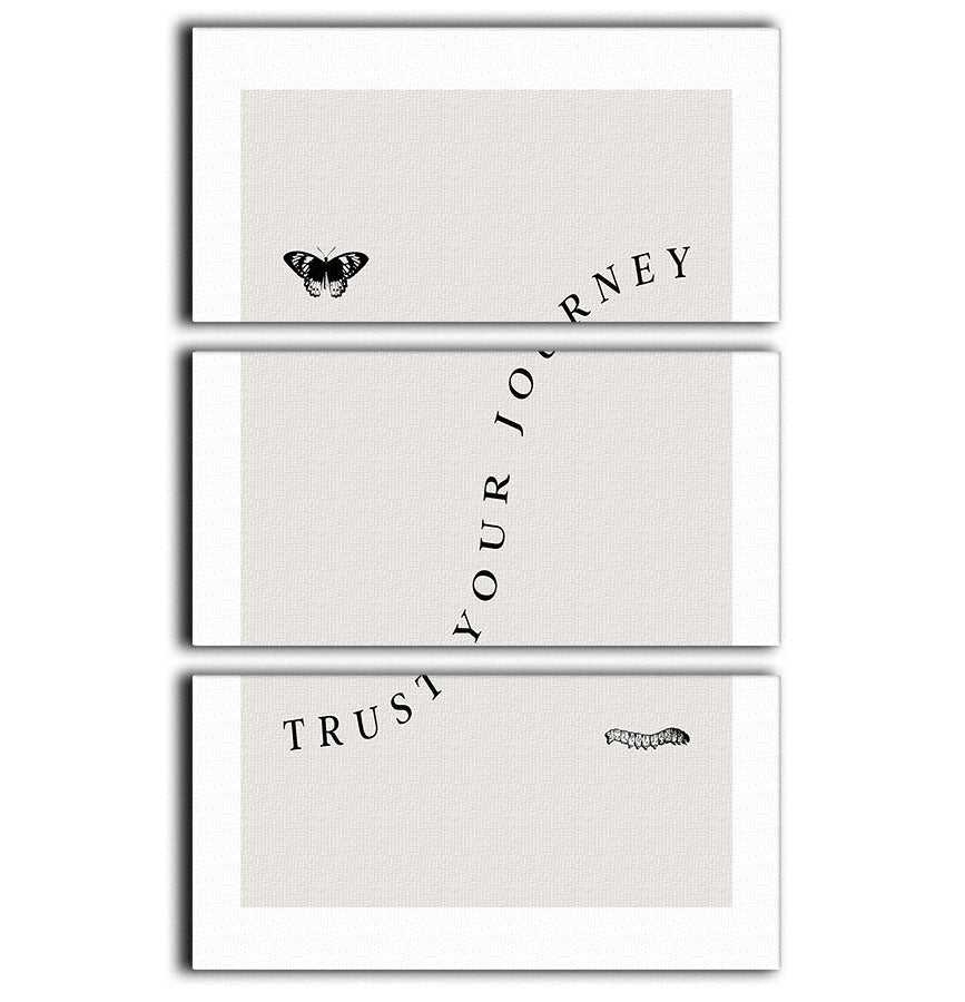 Trust Your Journey 3 Split Panel Canvas Print - Canvas Art Rocks - 1