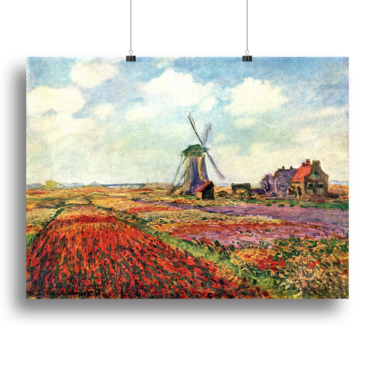 Tulips of Holland by Monet Poster - Unframed