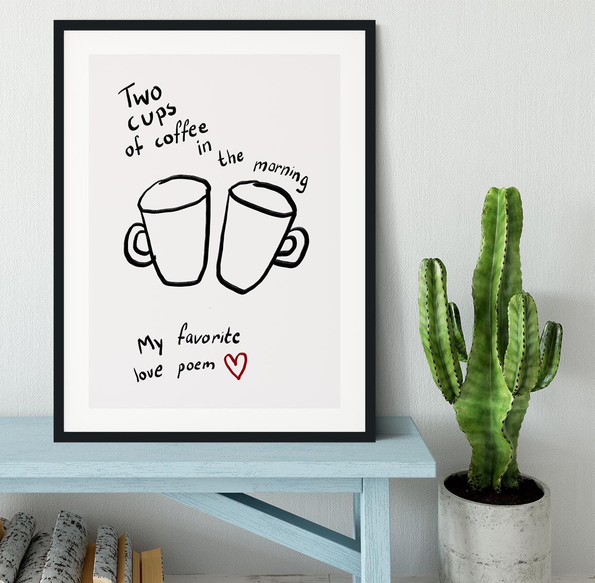 Two Cups Framed Print - Canvas Art Rocks - 1